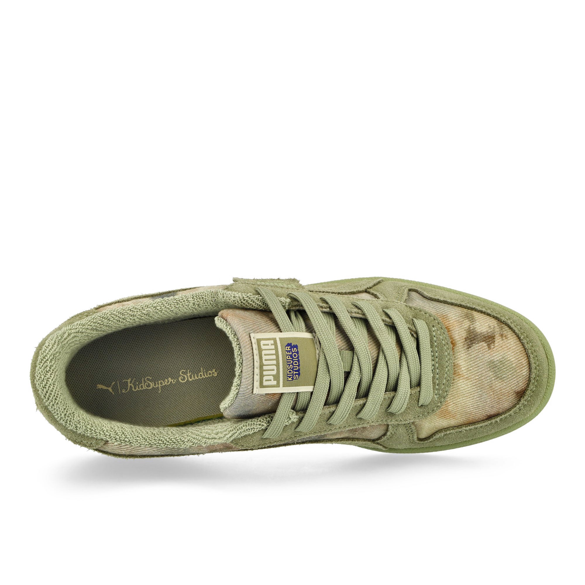 Puma Indoor Dstrsd Lux Army Low Top Sneakers Detailfoto | Overkill