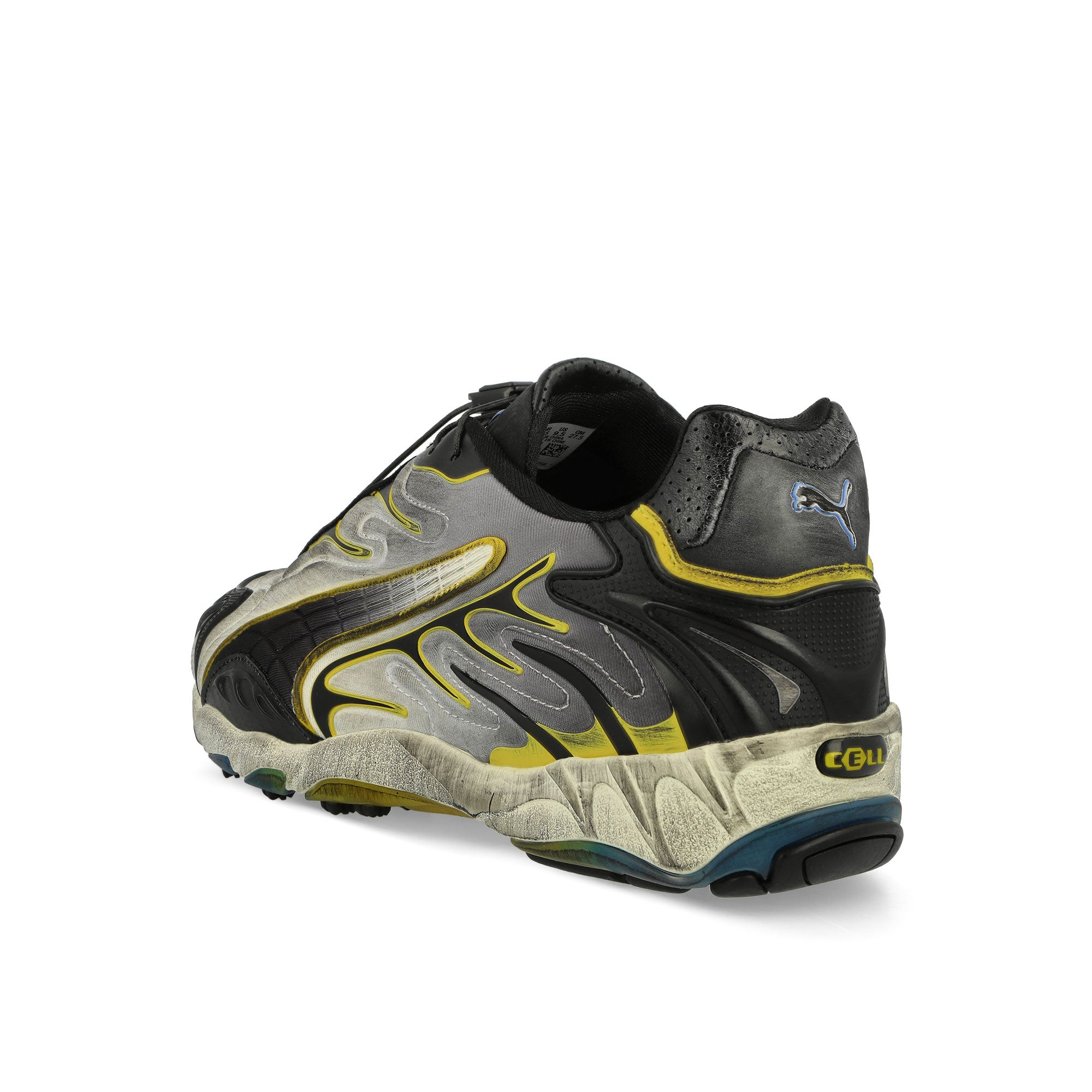 Puma Inhale Distressed Neoprene Warm White-Puma Black-Pelé Yellow Low Top Sneakers Material | Overkill