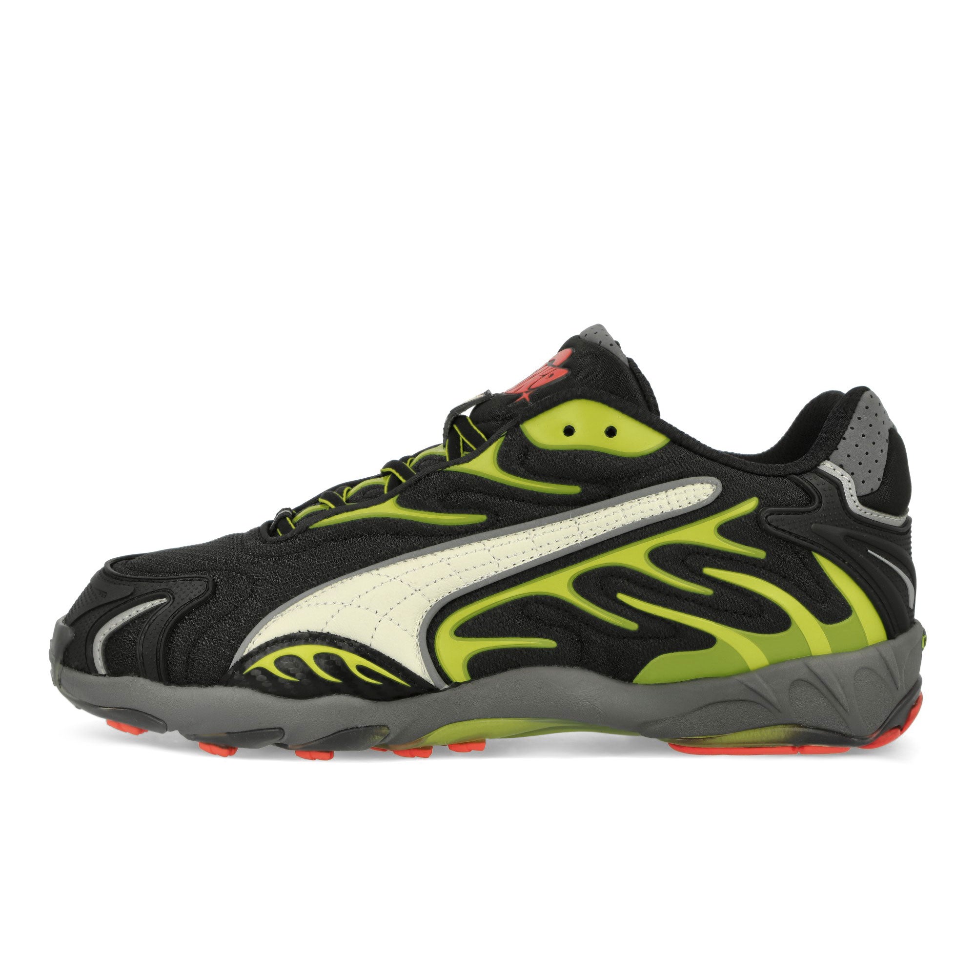 Puma Inhale Mesh Puma Black-Warm White-Lime Pow Low Top Sneakers 402459 01 | Overkill