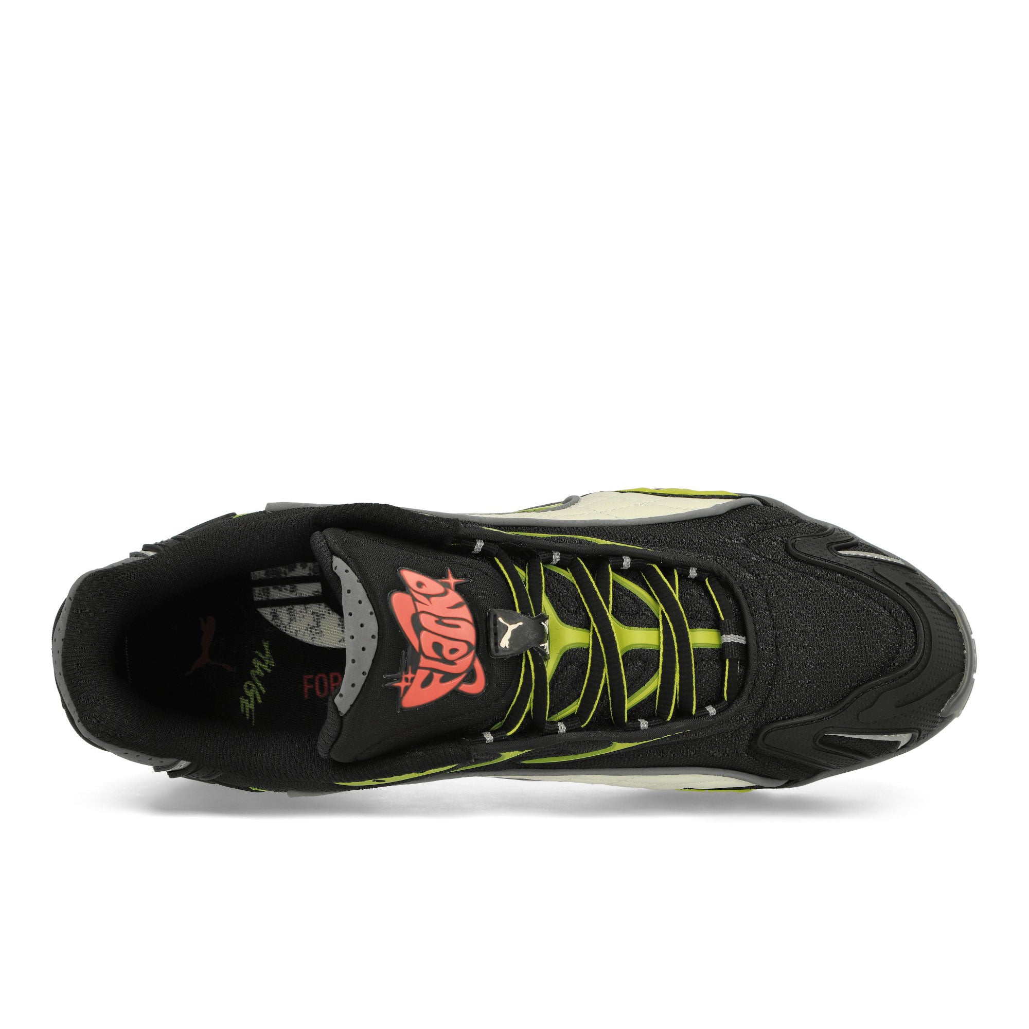 Puma Inhale Mesh Puma Black-Warm White-Lime Pow Low Top Sneakers Detailfoto | Overkill