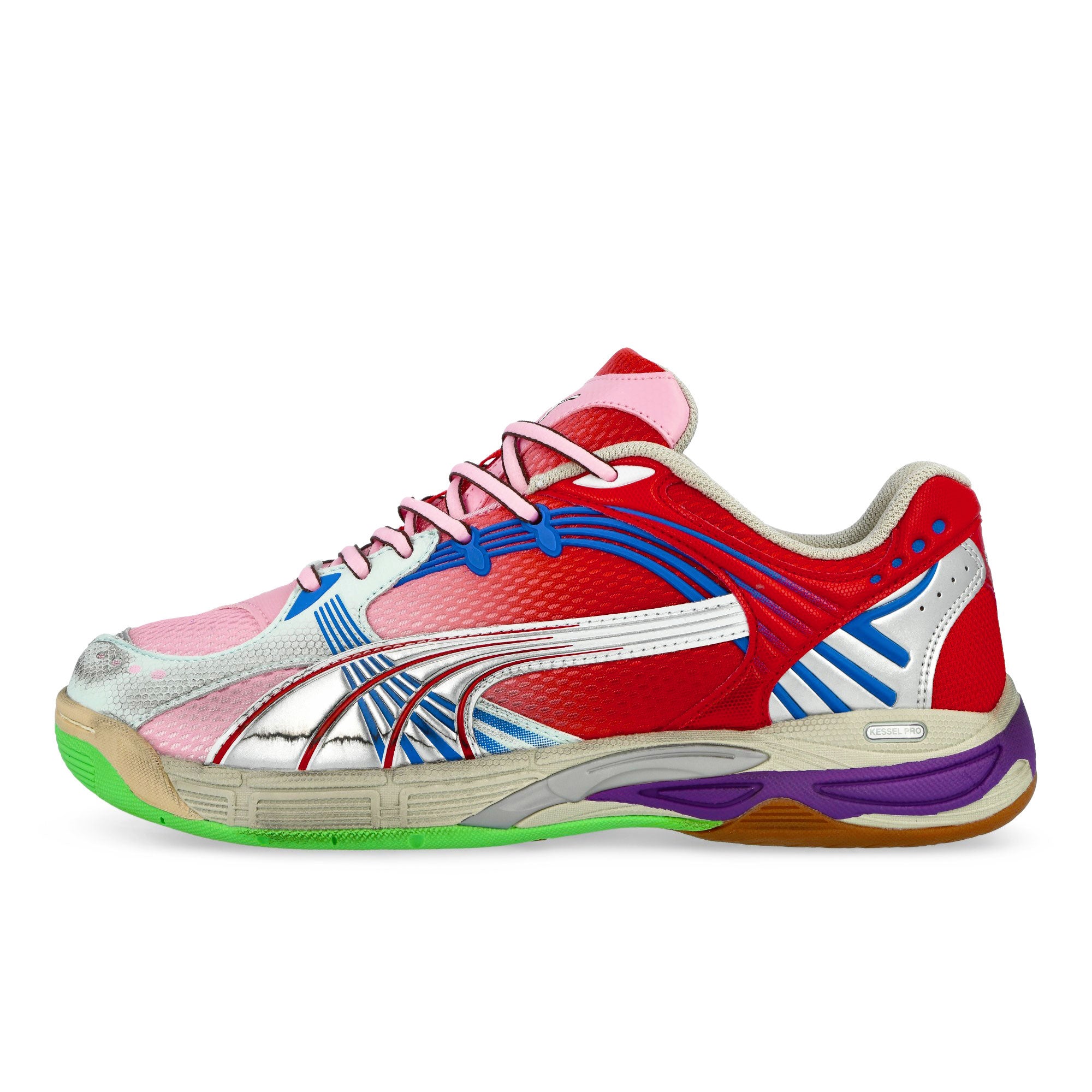 Puma Kessel Pro Pink Shimmer - For A.Time Red Low Top Sneakers 402964 06 | Overkill