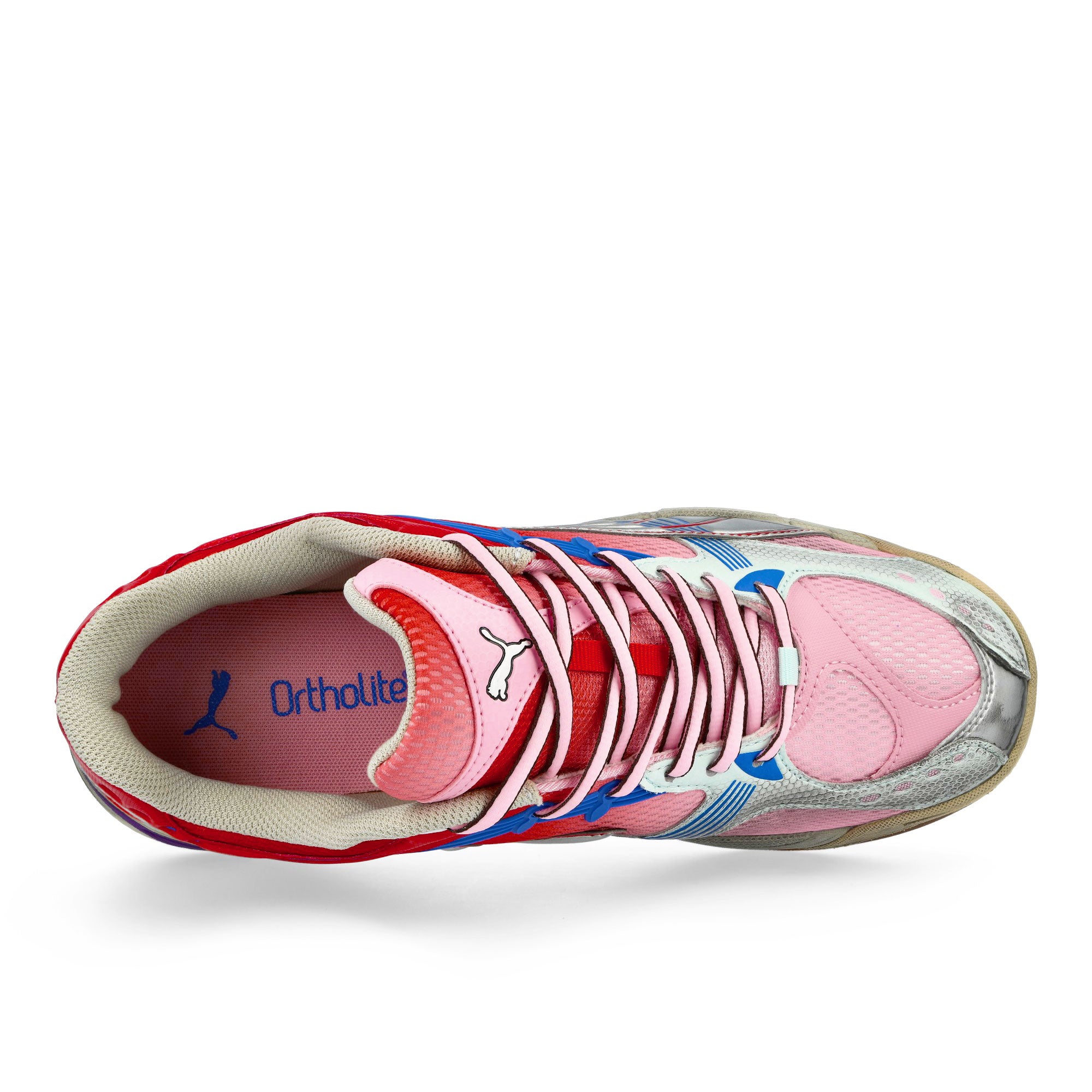 Puma Kessel Pro Pink Shimmer - For A.Time Red Low Top Sneakers 402964 06 Close-up | Overkill