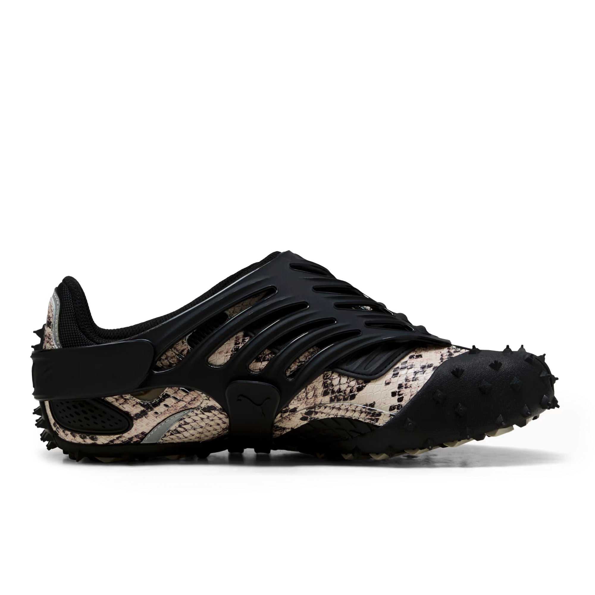 A$AP Rocky x Puma Mostro Gabbia Snake Totally Taupe - Puma Black Low Top Sneakers 403025 01 Silhouette | Overkill