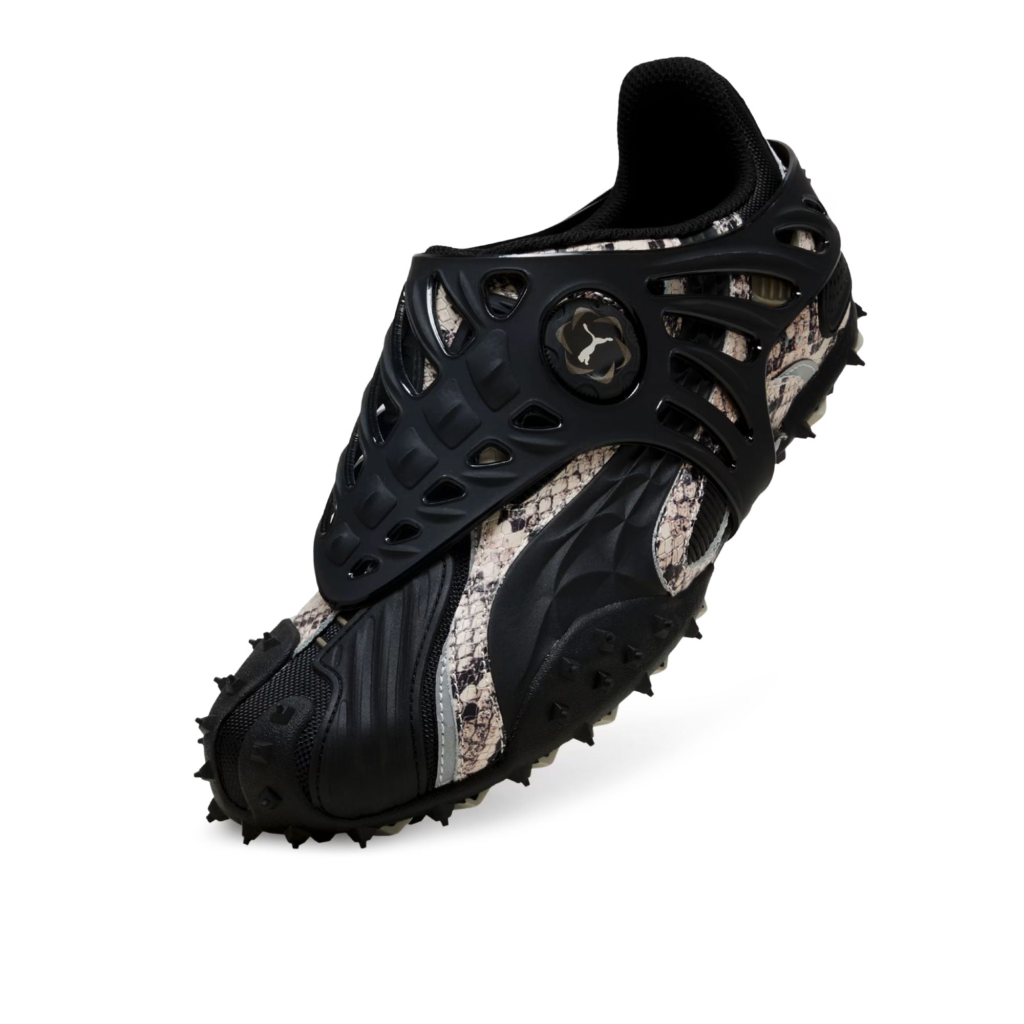 A$AP Rocky x Puma Mostro Gabbia Snake Totally Taupe - Puma Black Low Top Sneakers 403025 01 Detail View 1 | Overkill