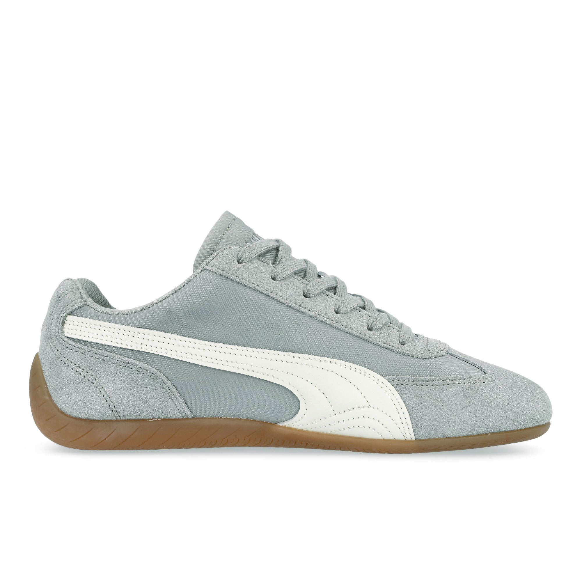 Puma Speedcat Nylon Gray Echo - PUMA White Low Top Sneakers 405323 02 Silhouette | Overkill