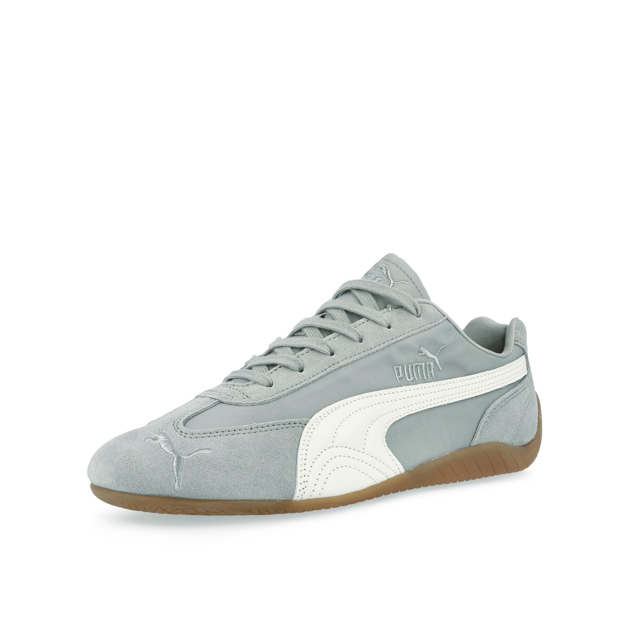Puma Speedcat Nylon Gray Echo - PUMA White Low Top Sneakers 405323 02 Close-up | Overkill