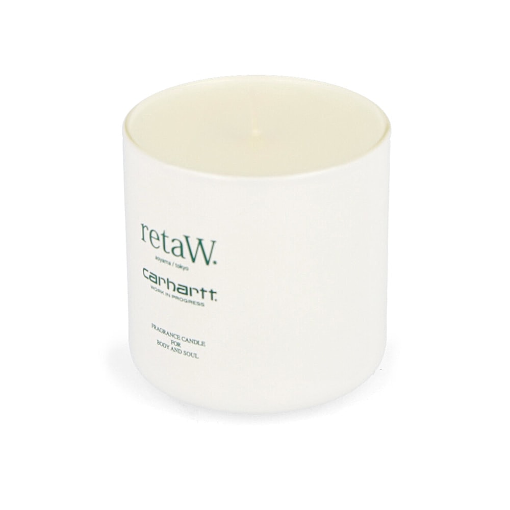 Carhartt WIP Reverse Midgas Fragrance Candle Wax White / Bottle Green Incense & Candles Close-up | Overkill
