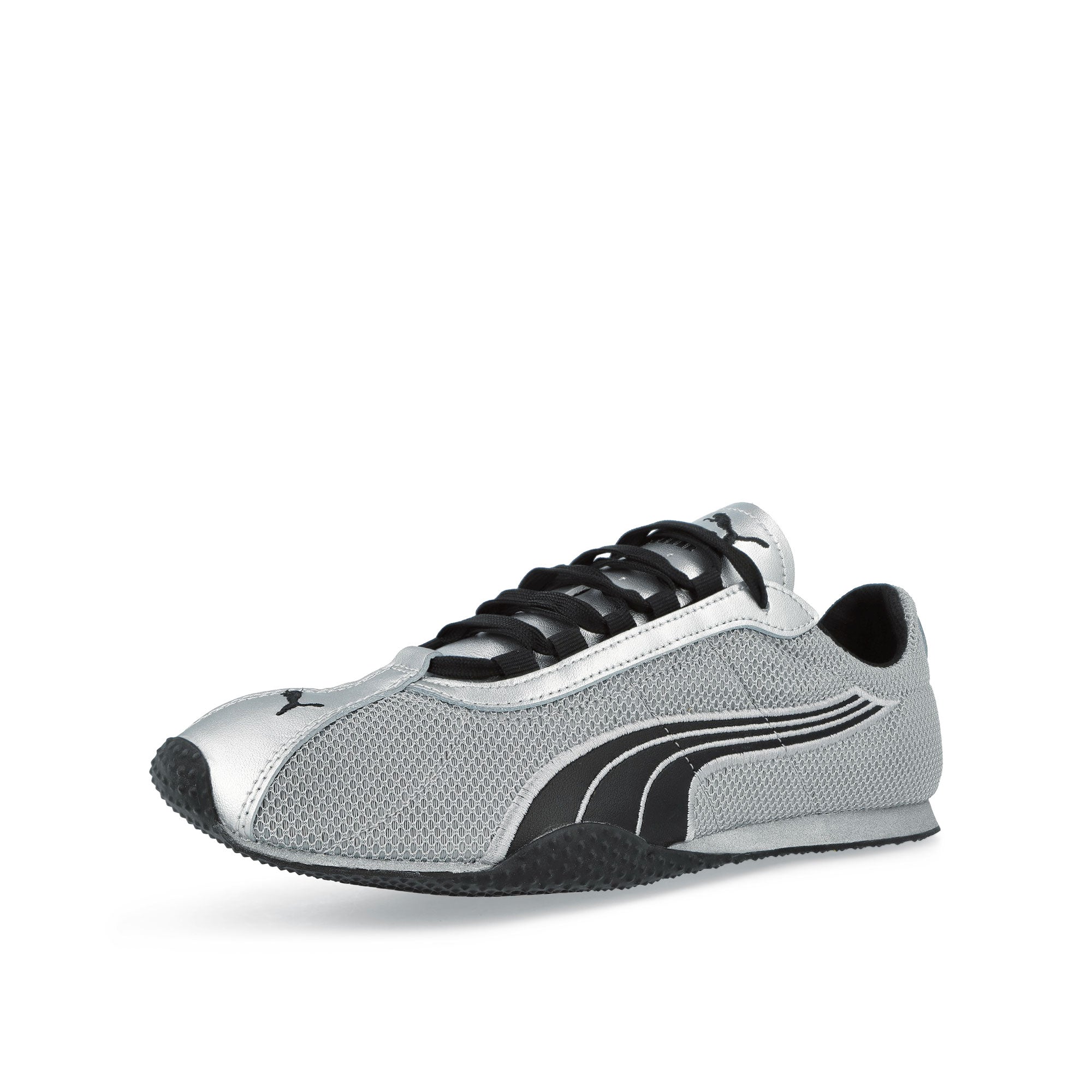 Puma H-Street Chrome Puma Silver - Puma Black Low Top Sneakers 406126 05 Close-up | Overkill