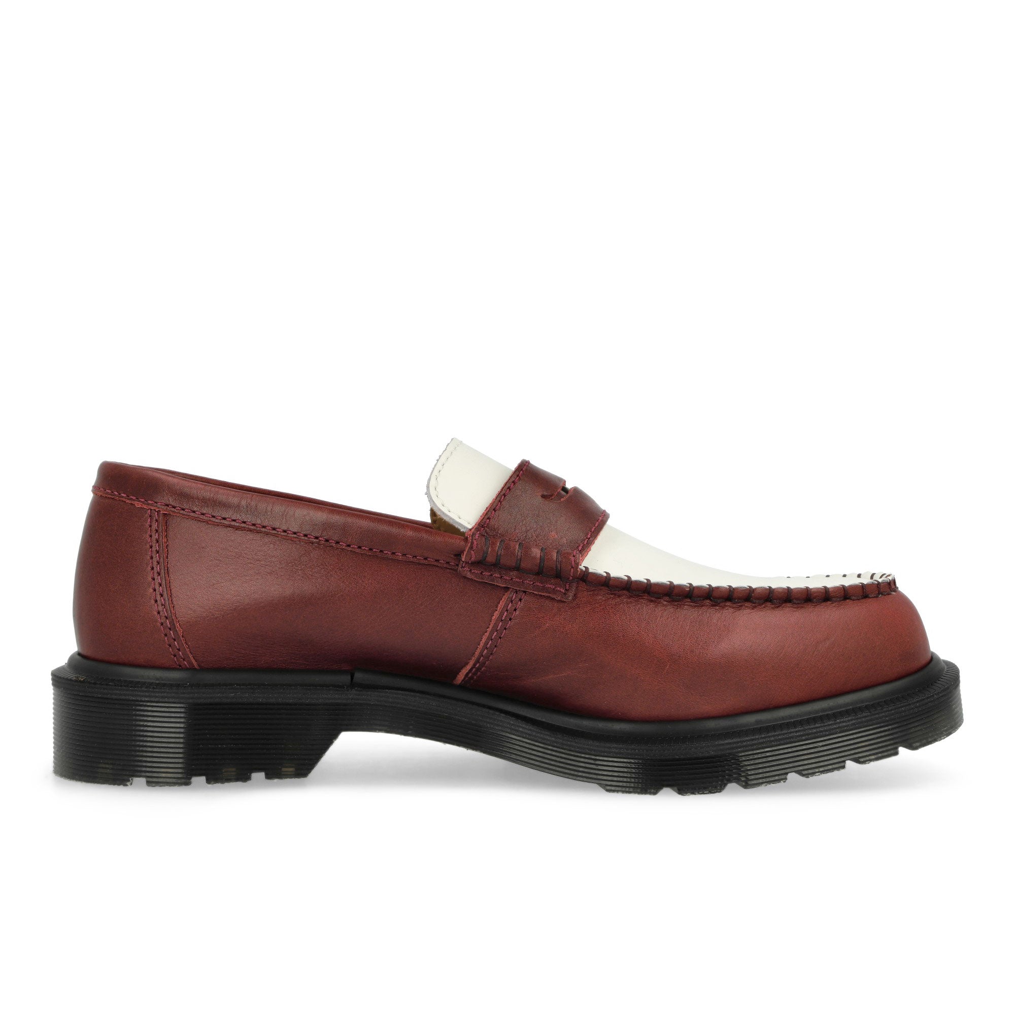 Dr. Martens Penton Burgundy / White Loafers & Lace ups Silhouette | Overkill