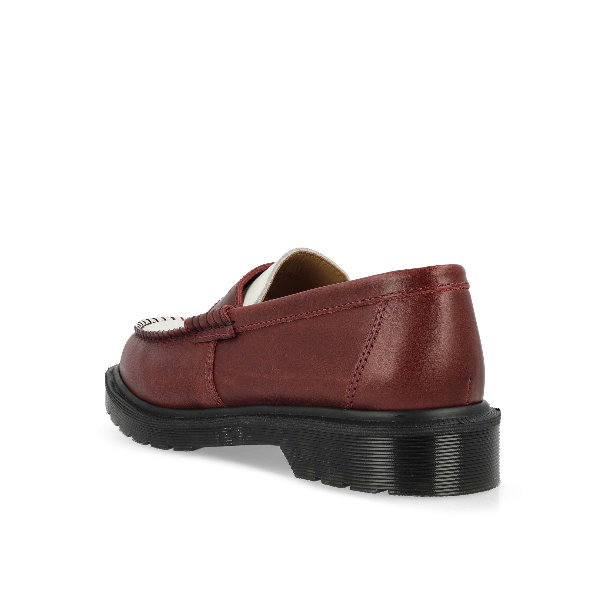 Dr. Martens Penton Burgundy / White Loafers & Lace ups Material | Overkill