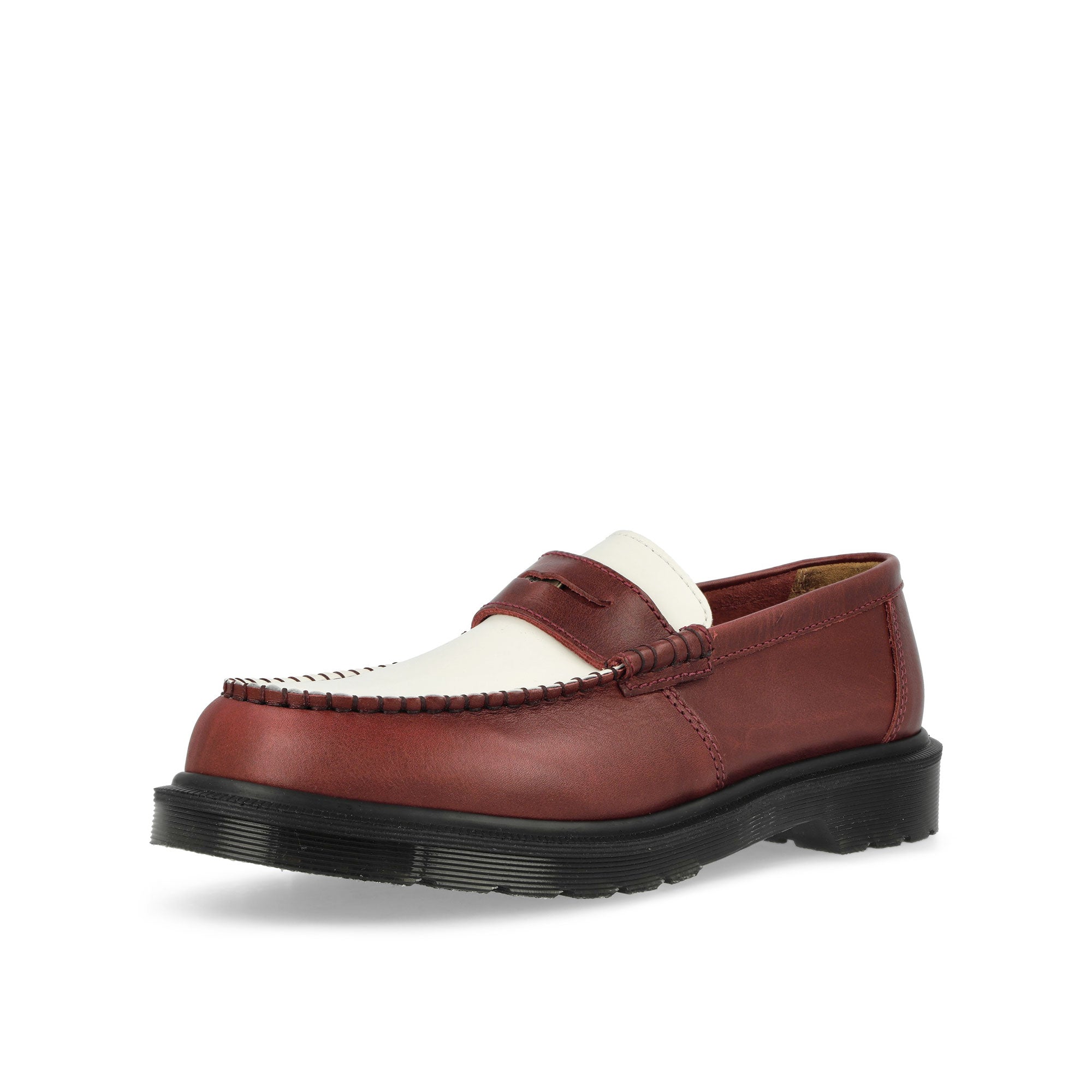 Dr. Martens Penton Burgundy / White Loafers & Lace ups Close Up | Overkill