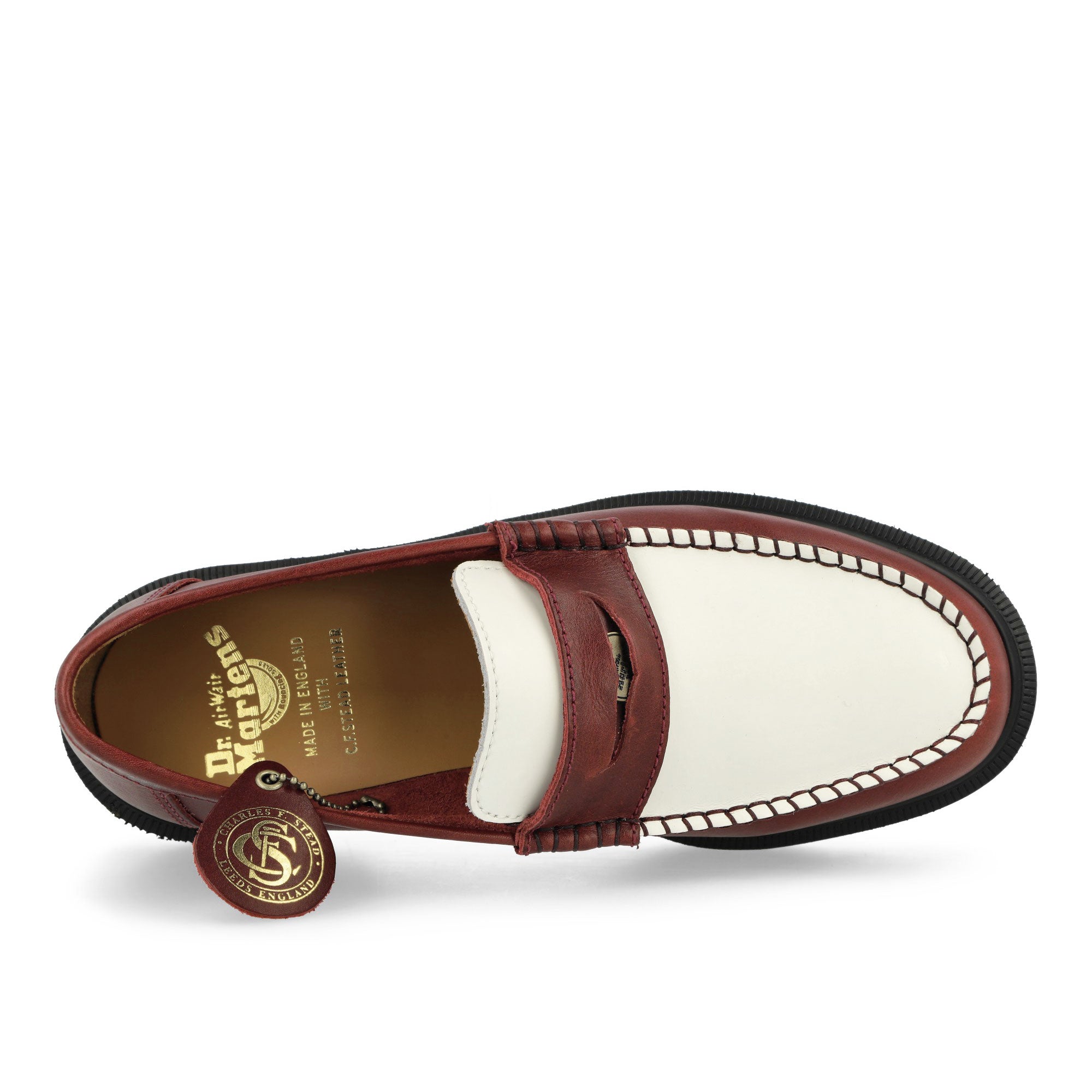 Dr. Martens Penton Burgundy / White Loafers & Lace ups Detailfoto | Overkill