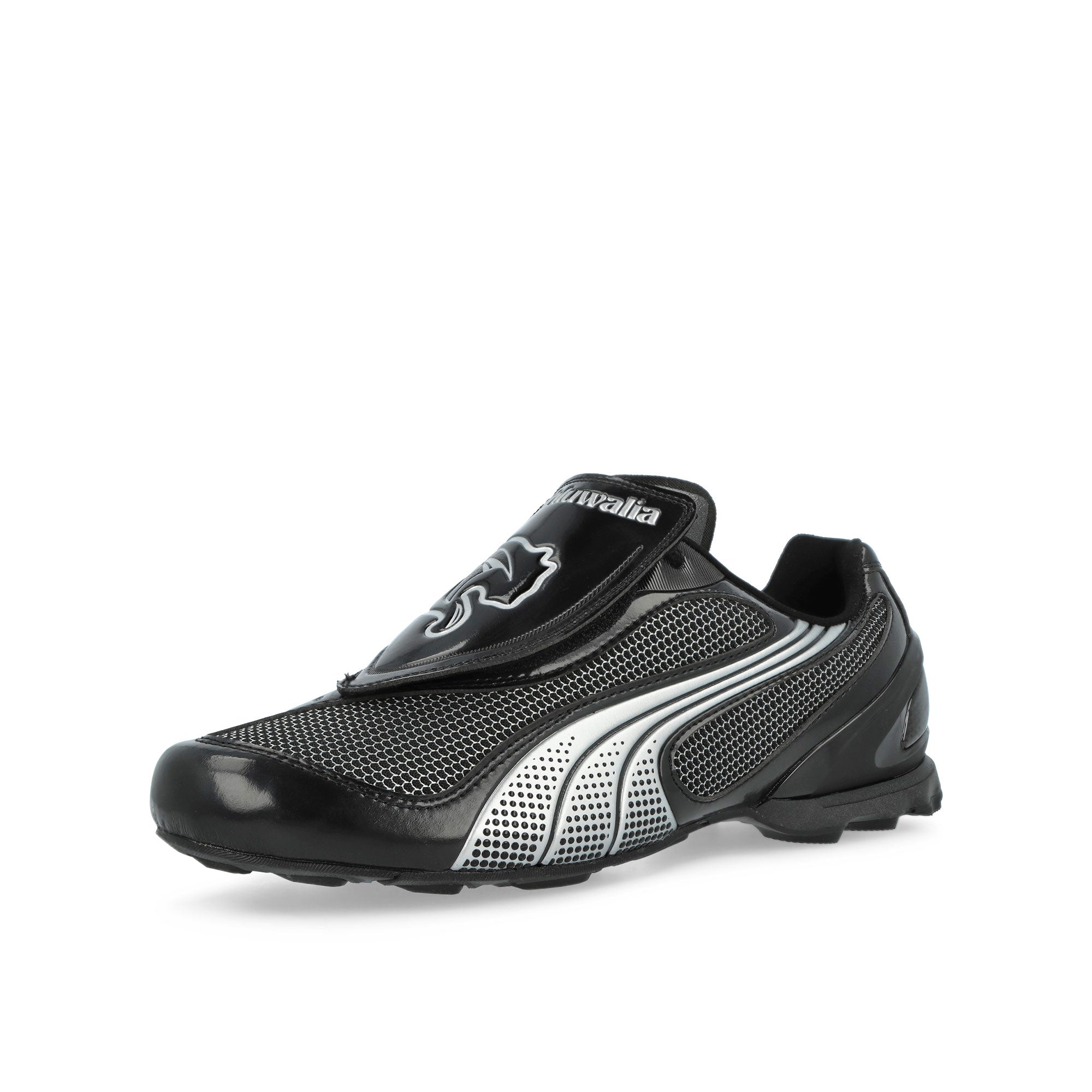 Ahluwalia x Puma V-S1 BM PUMA Black - PUMA Silver Low Top Sneakers 406437 01 Close-up | Overkill