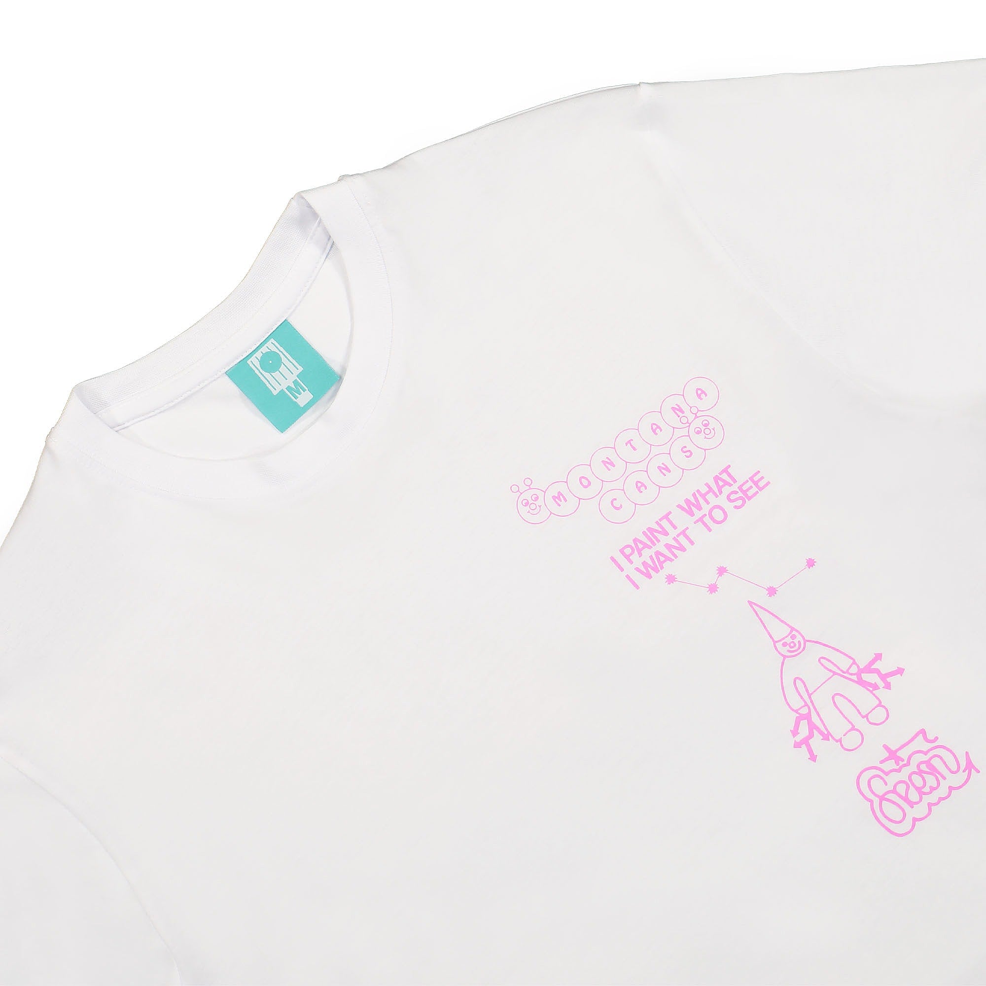 Montana I Paint What I Want To See T-Shirt White T-Shirts Close-up | Overkill