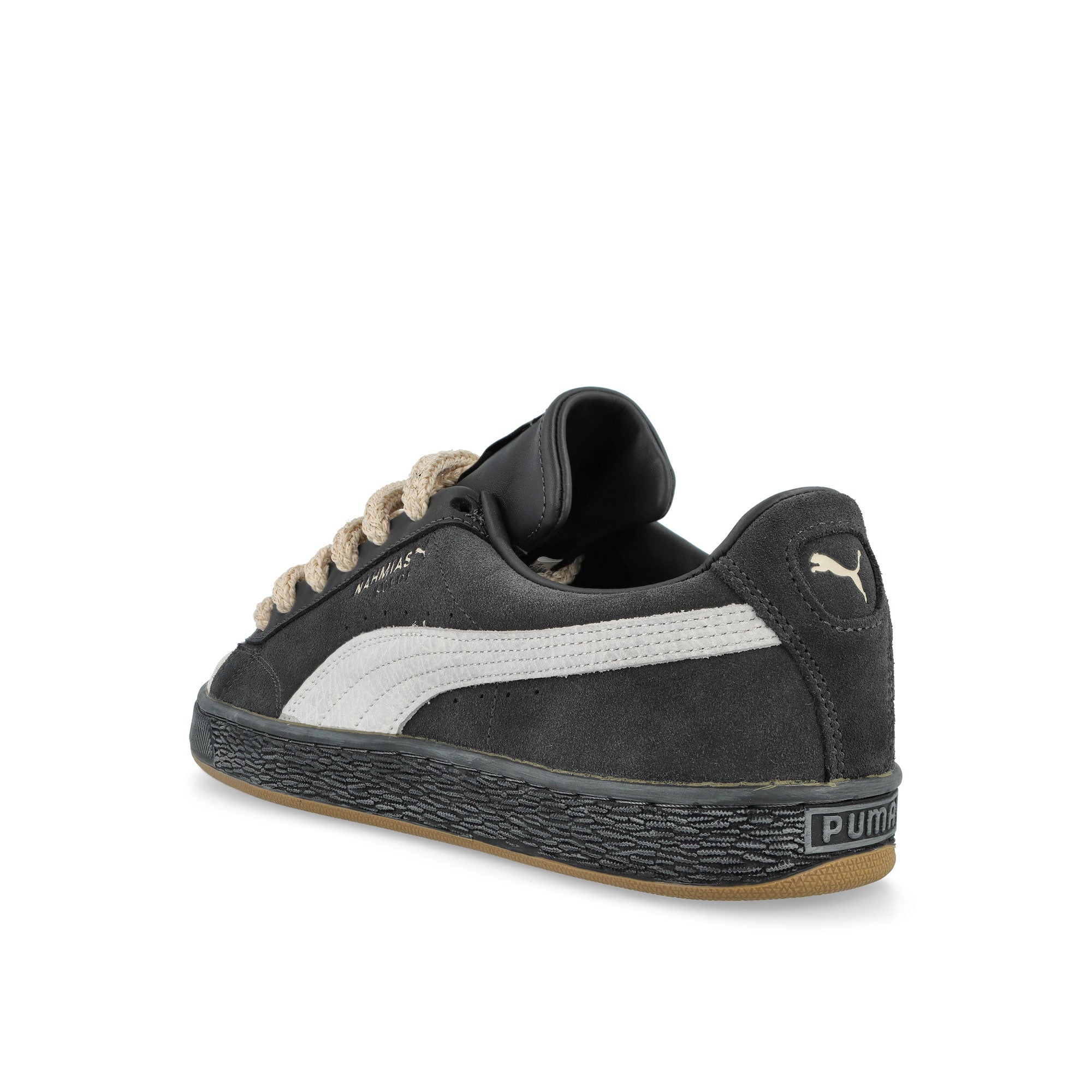 Nahmias x Puma Puma Suede Vintage Black Flat Dark Gray - Vapor Gray - Honey Butter Low Top Sneakers 407026 01 Material | Overkill