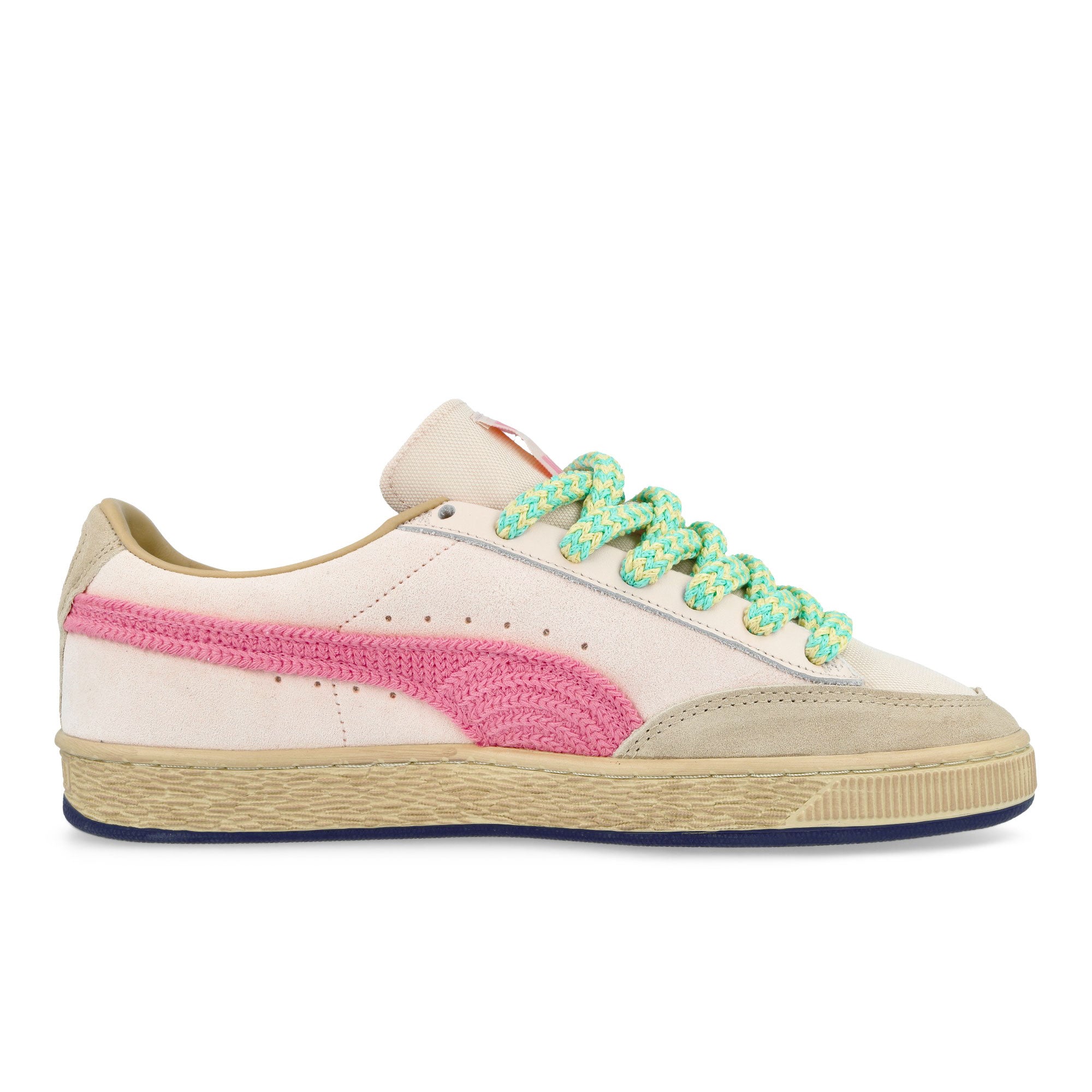 Nahmias x Puma Puma Suede Crochet Jasmine Flower - Pink Pixel - Canvas Low Top Sneakers 407027 01 Silhouette | Overkill