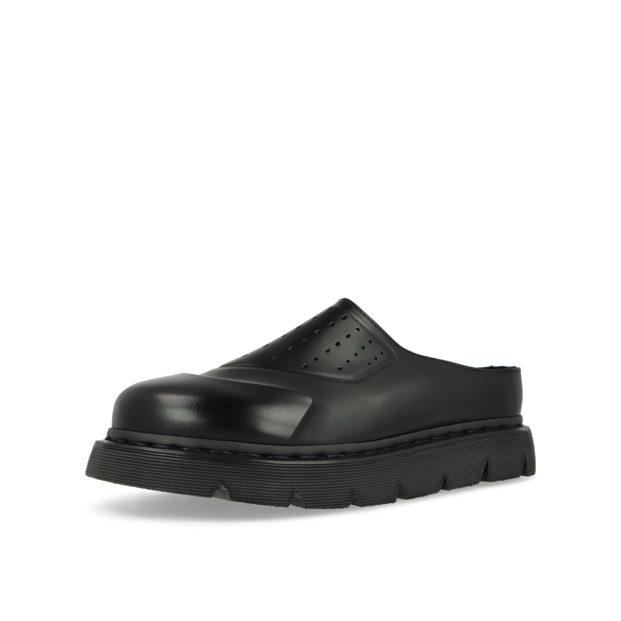 Dr. Martens Vent Xx02 Mule Black Slides, Sandals & Slippers Close Up | Overkill