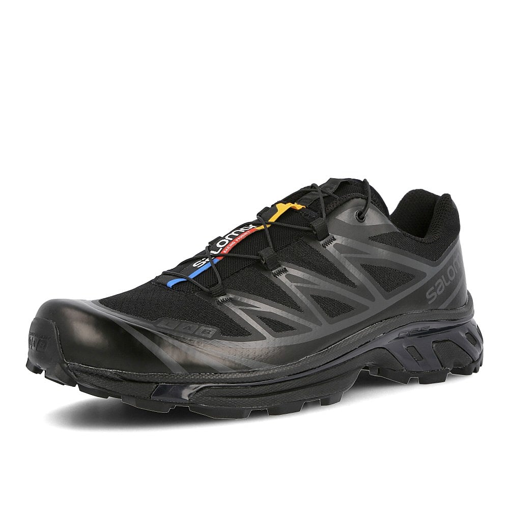Salomon XT-6 ADV Black / Black / Phantom Low Top Sneakers Close Up | Overkill
