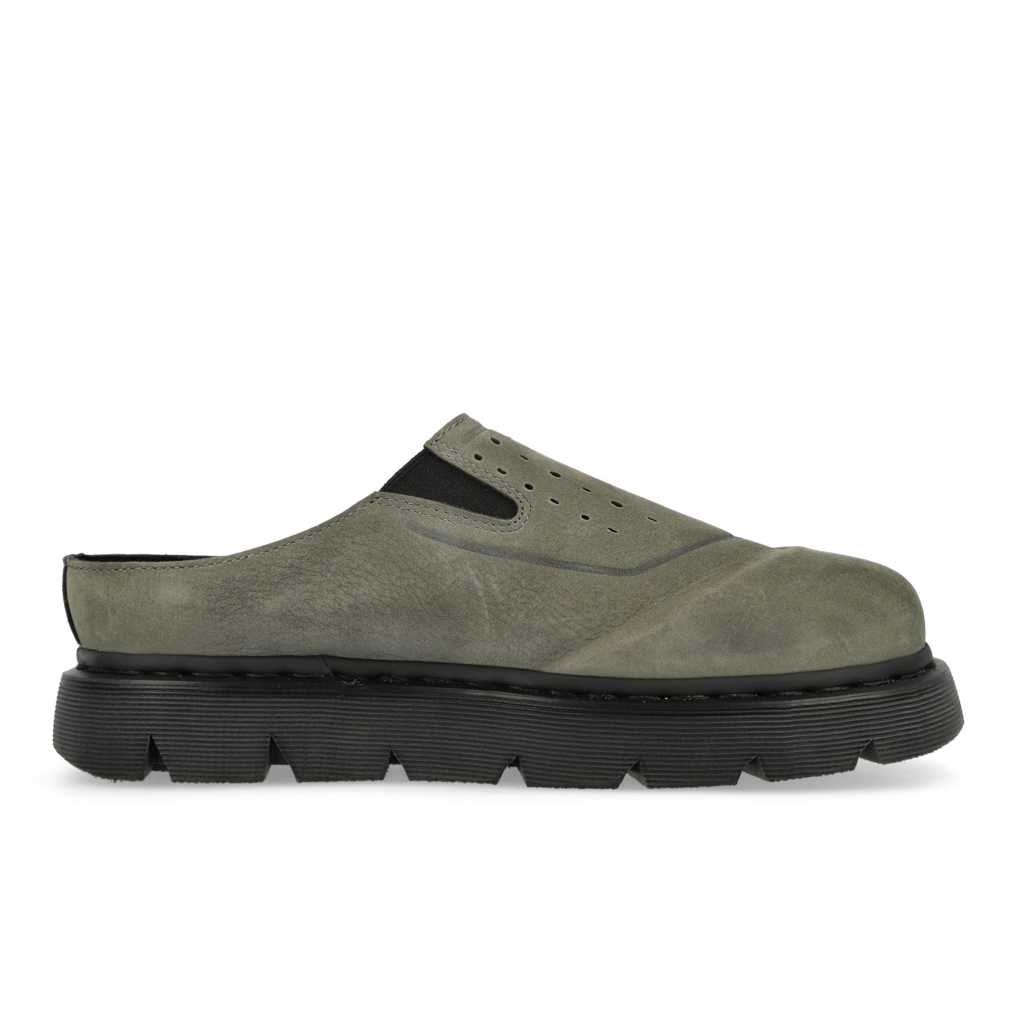 Dr. Martens Vent Xx02 Mule Dark Grey / Milled Nubuk Slides, Sandals & Slippers Material | Overkill