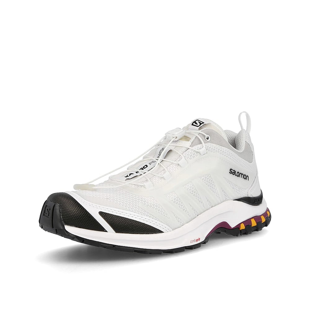 Salomon xa-pro fusion advanced White-Black-Plum Caspia Sneakers Close Up | Overkill