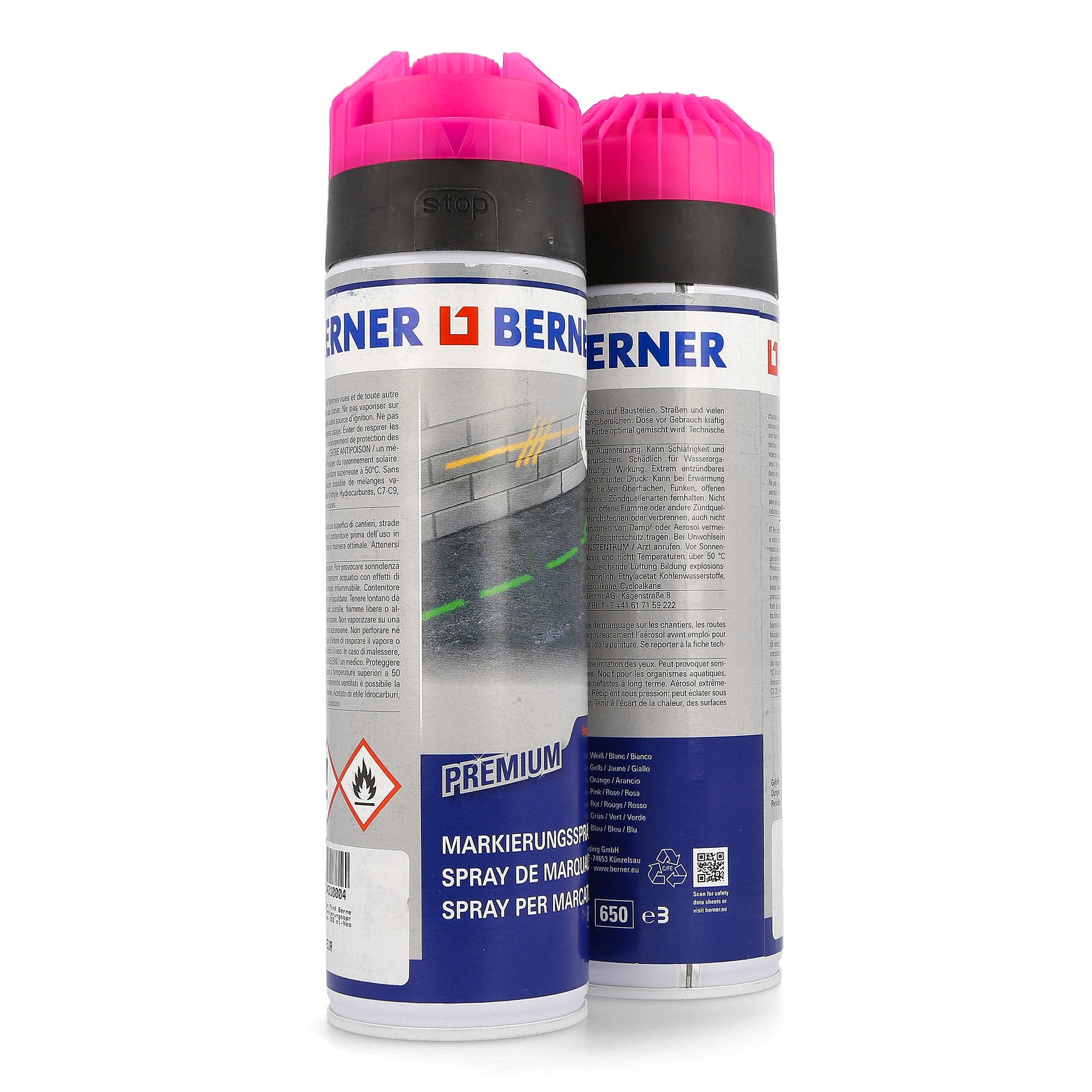 Berner 360° Markierungsspray Premium 500 ml 0 Cans Material | Overkill