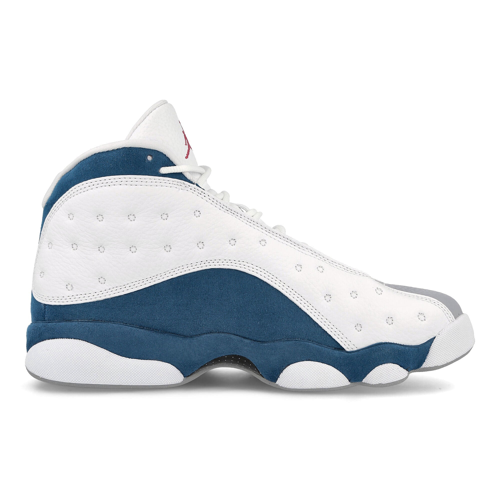 Jordan Air Jordan 13 Retro White / Fire Red - French Blue - light Steel Grey Mid Top Sneakers Silhouette | Overkill