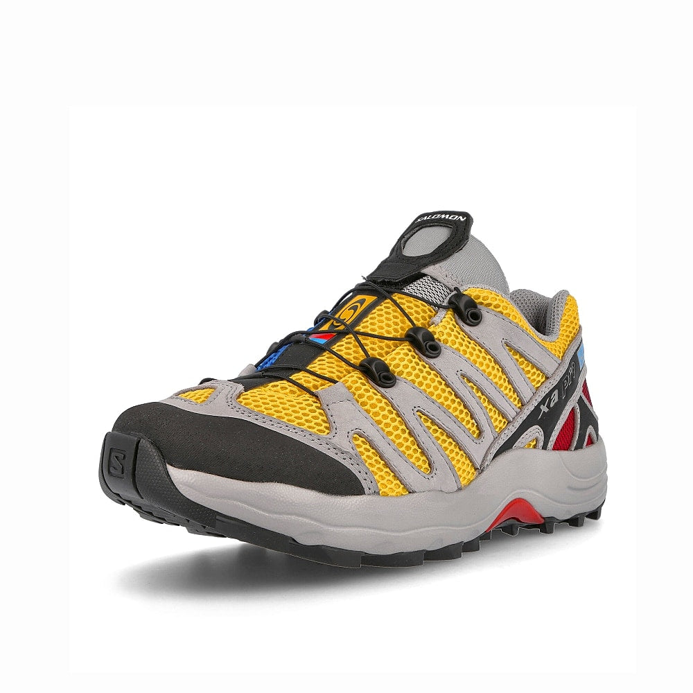 Salomon xa pro 1 advanced Sulphur-Indigo Bunting-Goji Berry Sneakers Close Up | Overkill