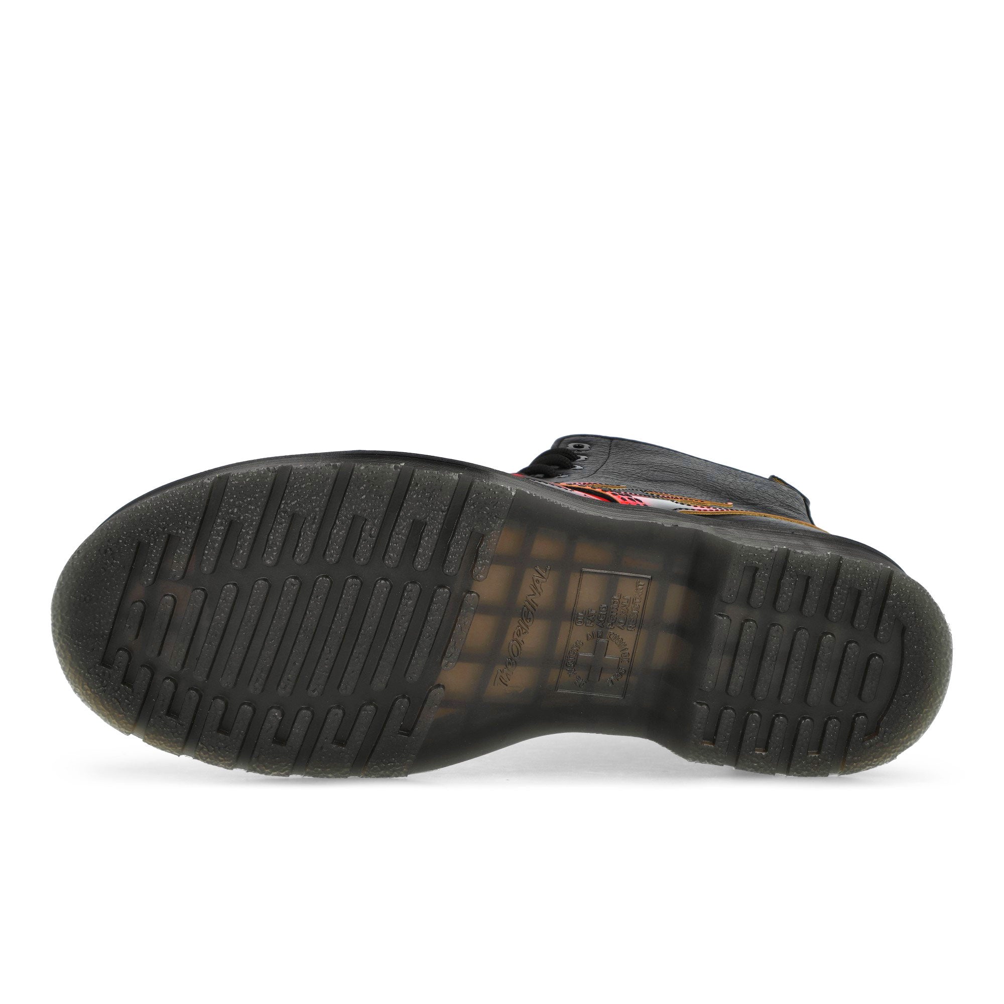 Dr. Martens 1460 Pascal Black / Vibrant Red / DMS Yellow Boots 41517001 Detail View 1 | Overkill