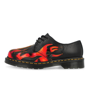 Dr. Martens 1461 Flame Black / Vibrant Red / DMS Yellow Low Top Sneakers 41604001 | Overkill