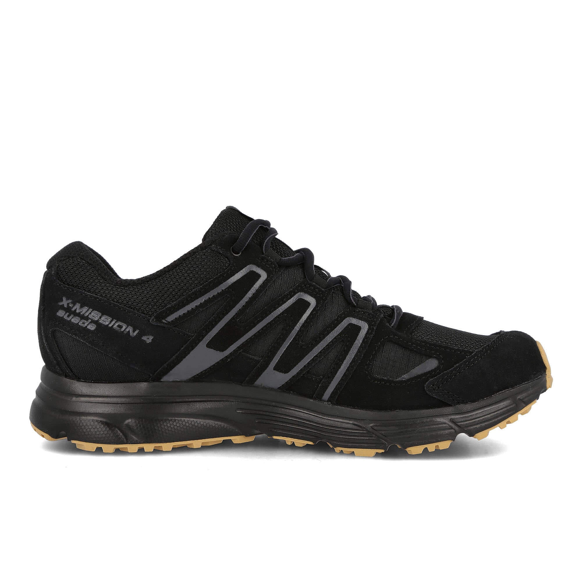 Salomon x-mission suede Black / Ebony / Gum 3 Material | Overkill
