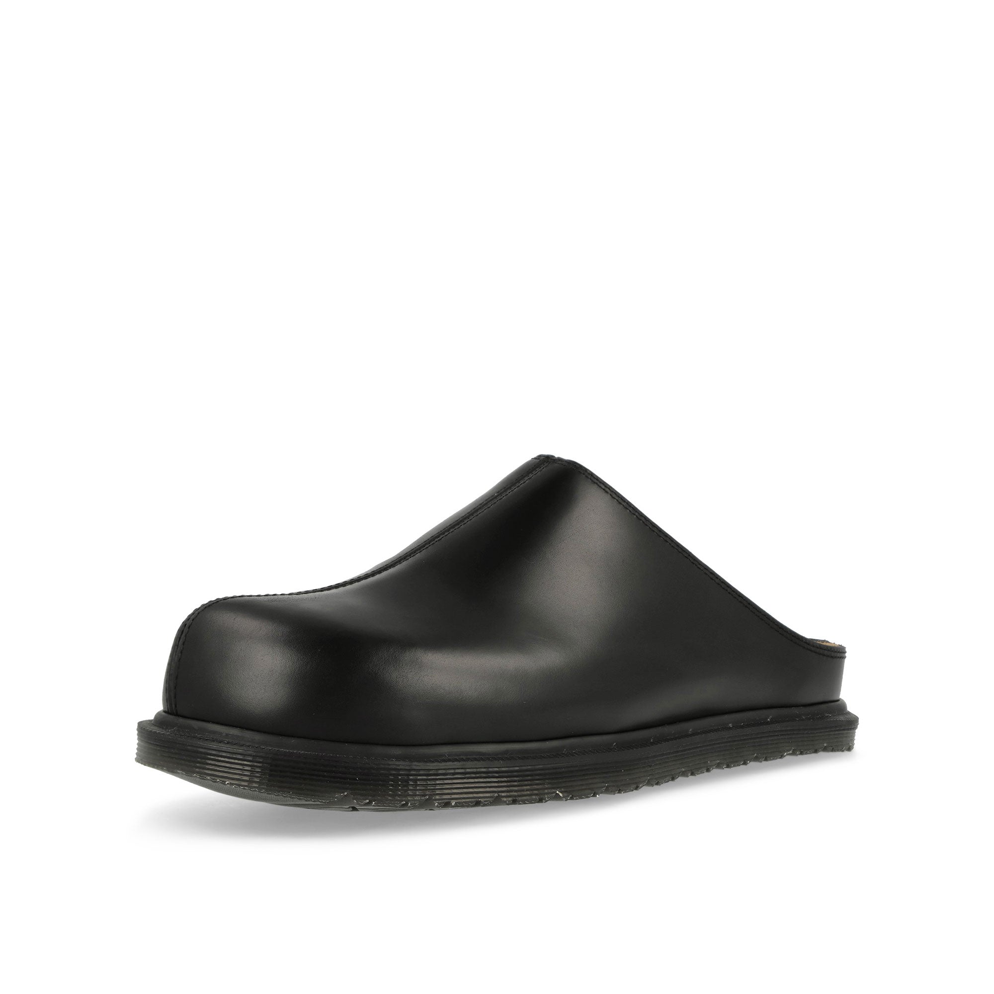 Dr. Martens San Mule Black Slides, Sandals & Slippers 41615001 Close-up | Overkill