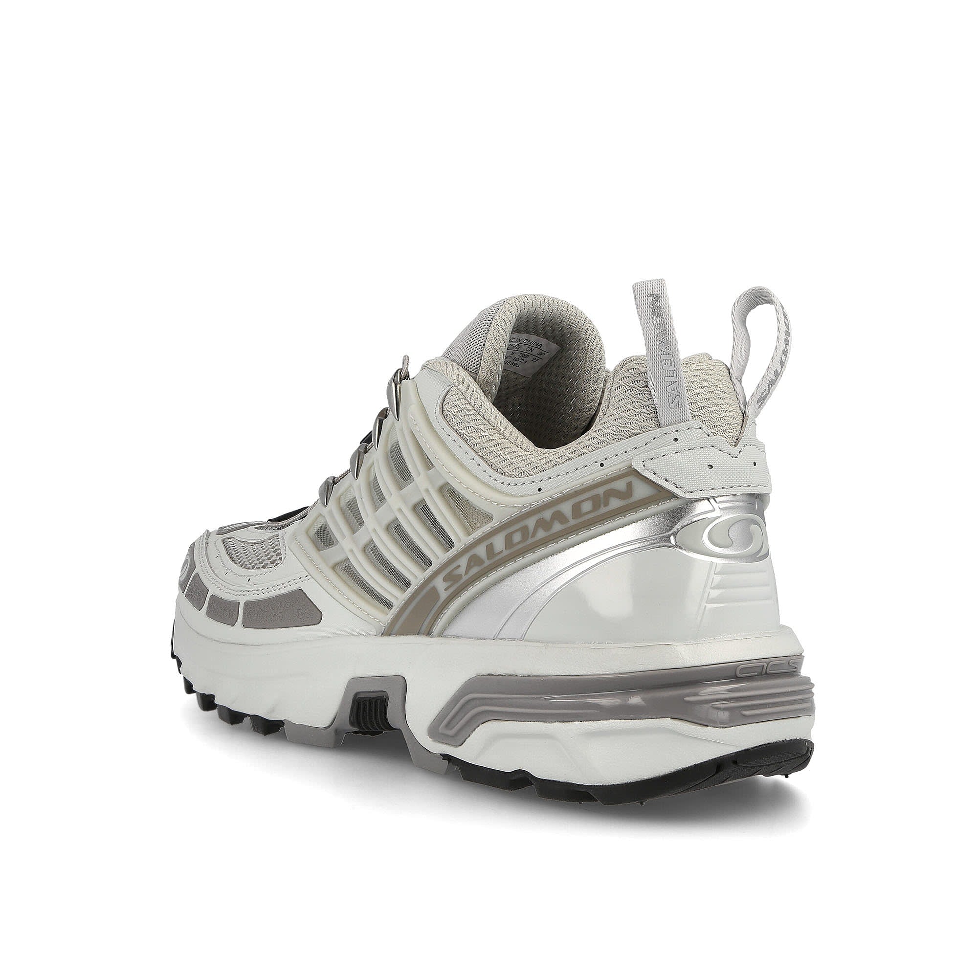 Salomon acs pro advanced Metal / Frost Grey / Silver Close-up | Overkill