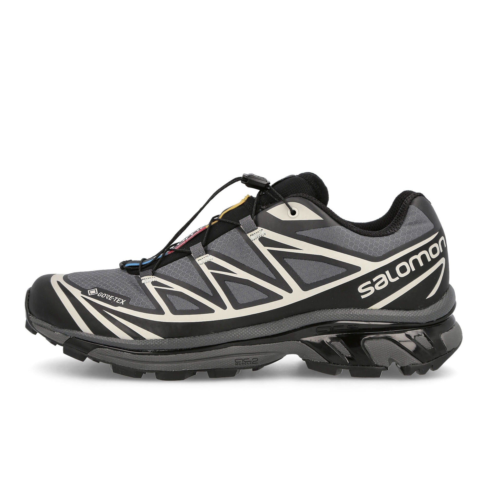 Salomon XT-6 GTX Black / Ebony / Lunar Rock Sneakers 416635 | Overkill