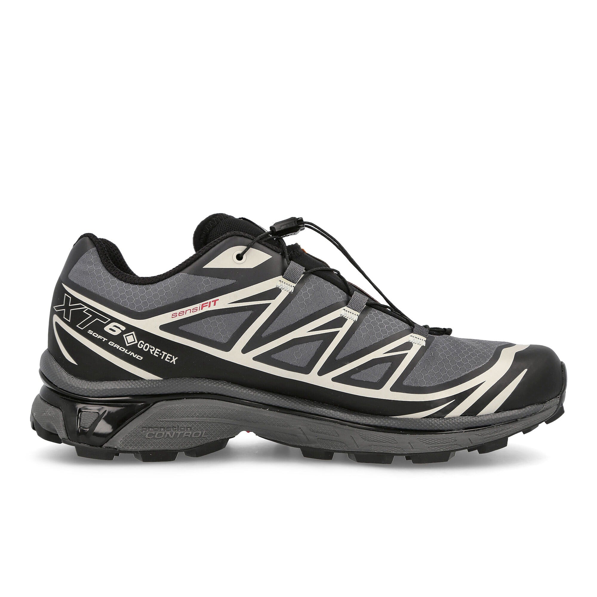 Salomon XT-6 GTX Black / Ebony / Lunar Rock Sneakers Silhouette | Overkill