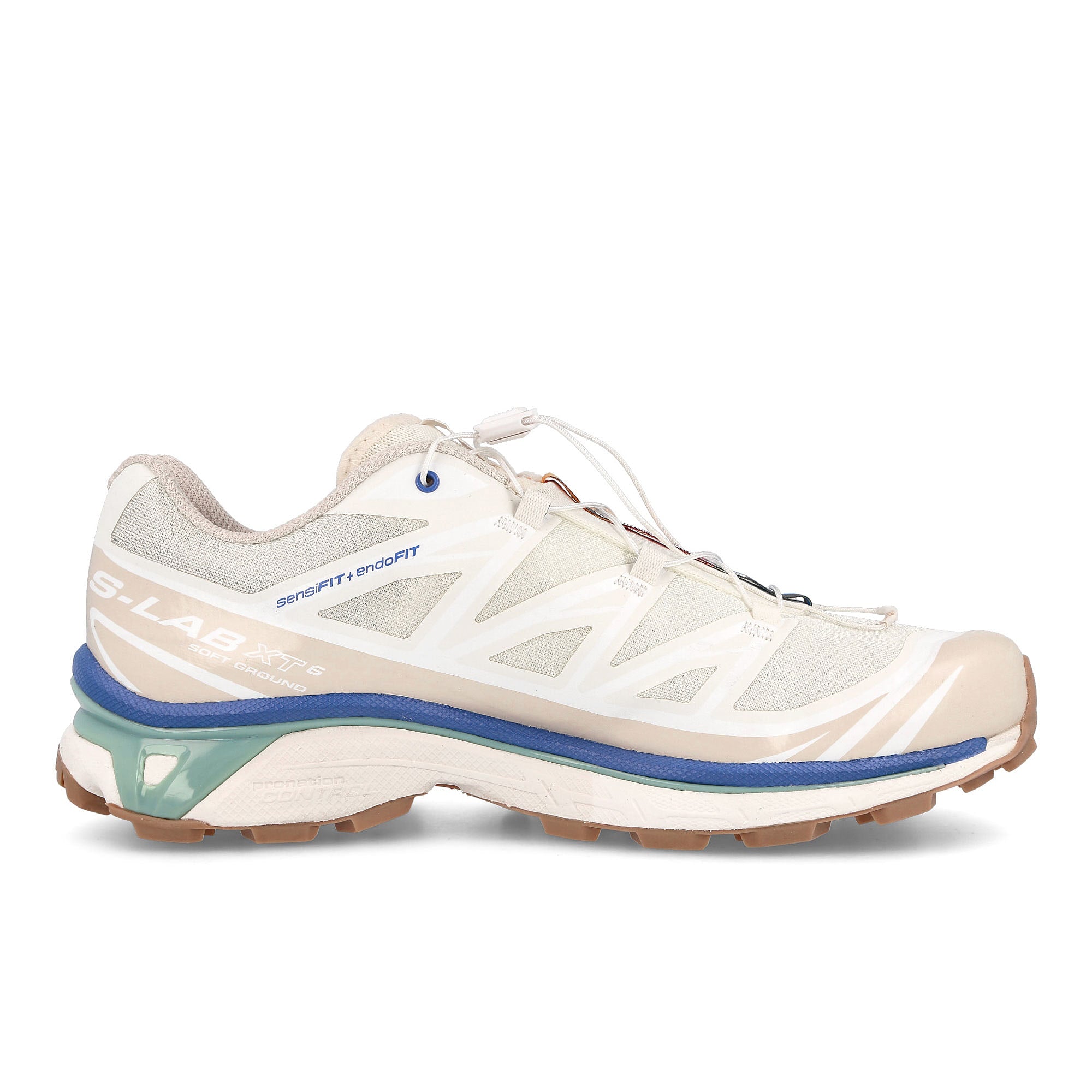 Salomon xt-6 Vanilla Ice / Granite Green / White Low Top Sneakers Silhouette | Overkill