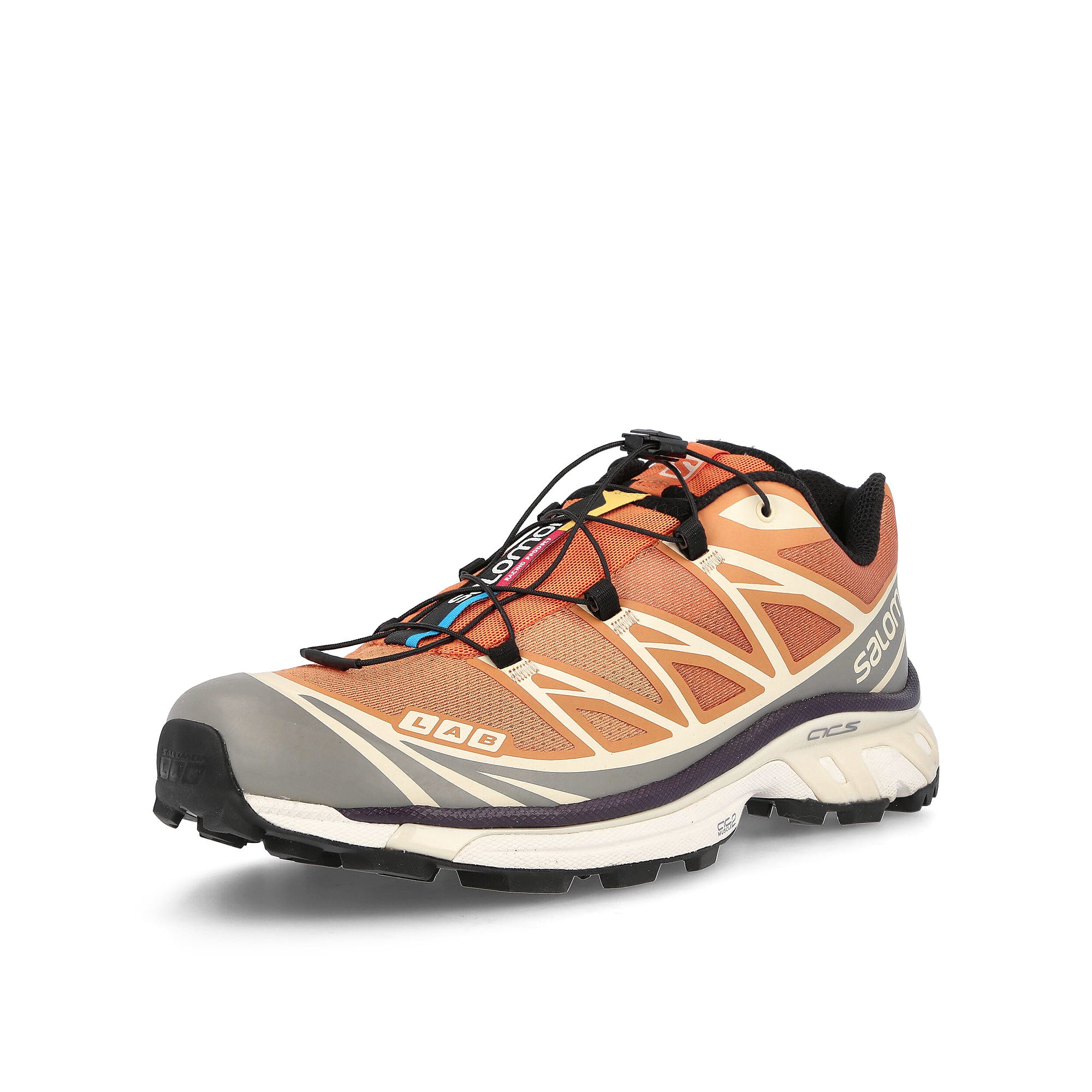 Salomon xt-6 Apricot Buff-Frost Gray-Velvet Morning Sneakers Close Up | Overkill