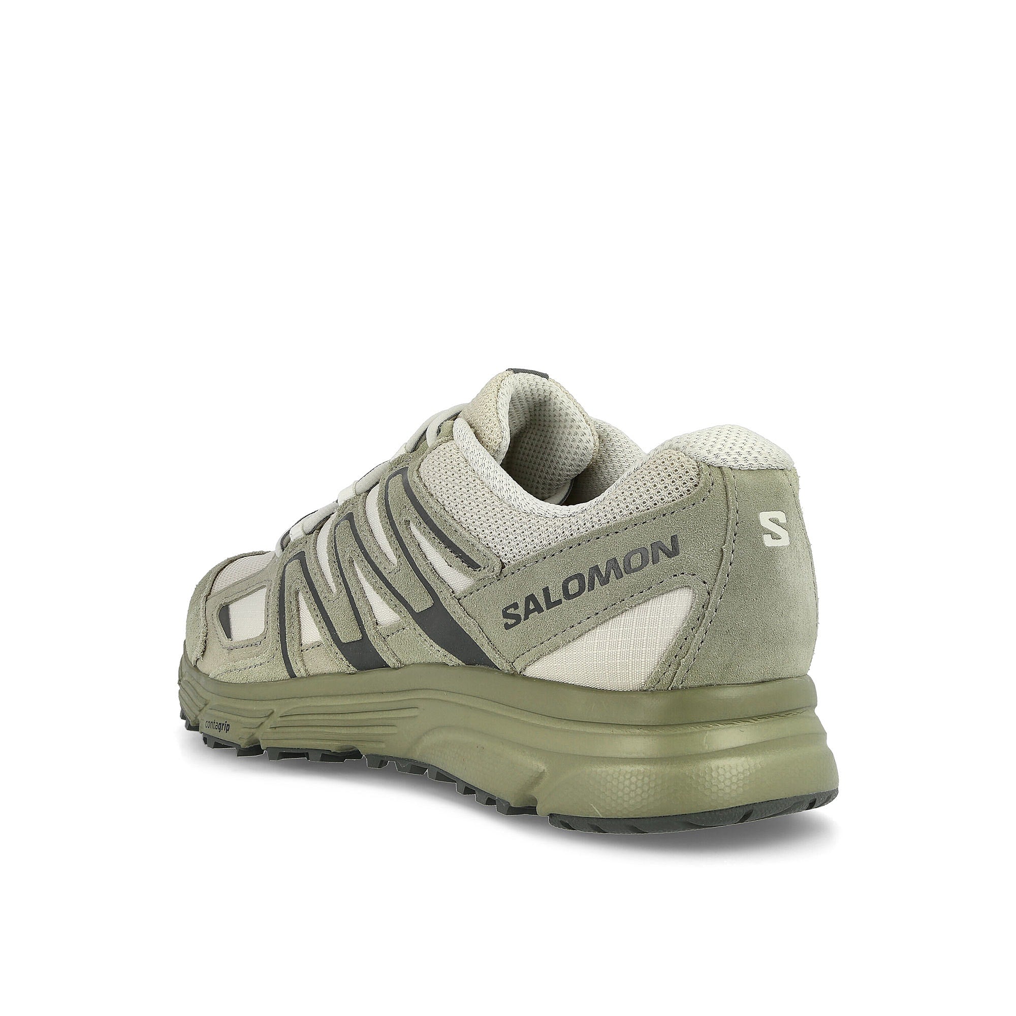 Salomon x-mission 4 suede Turtledove / Moss Gray / Castor Gray Sneakers Material | Overkill