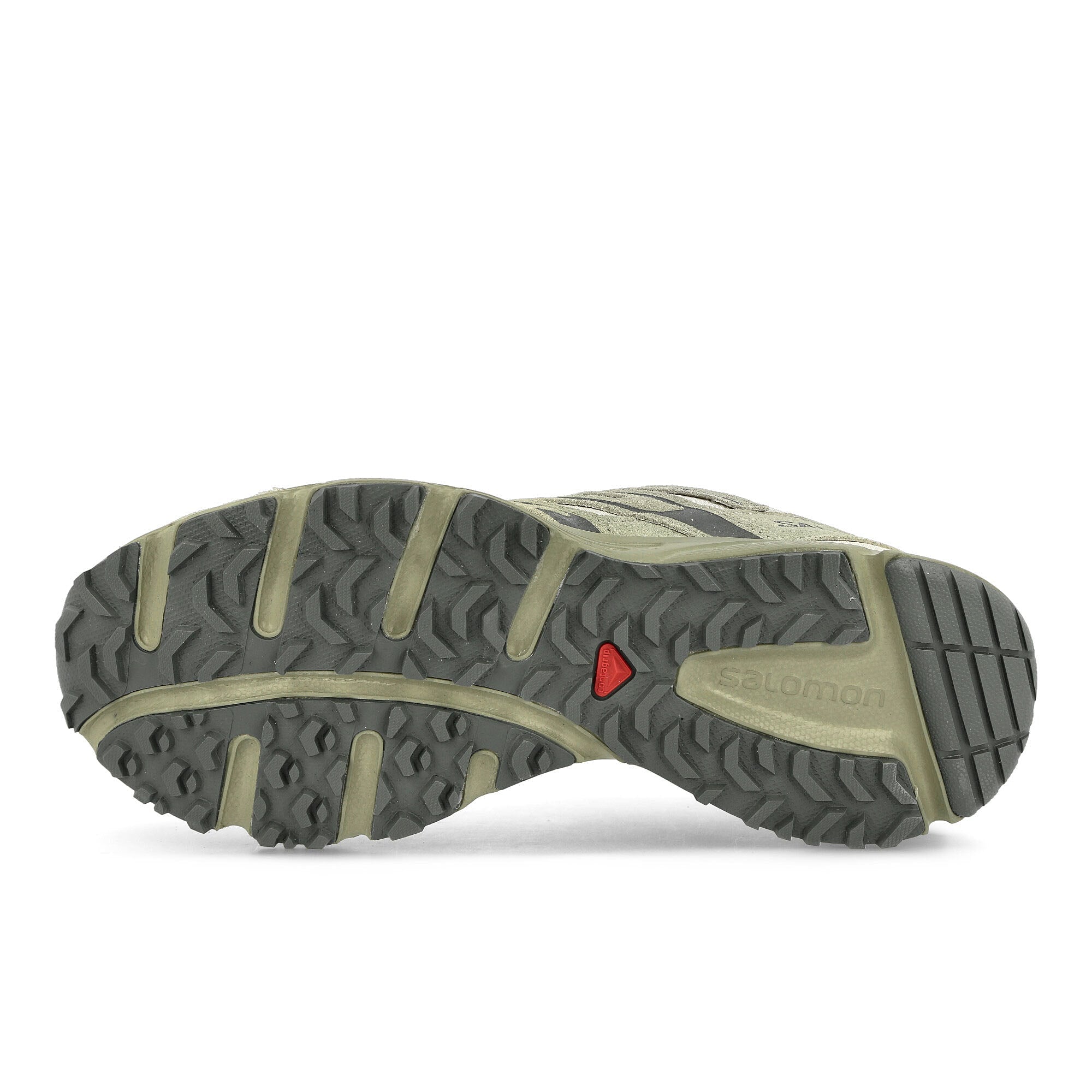 Salomon x-mission 4 suede Turtledove / Moss Gray / Castor Gray Sneakers Detail View 1 | Overkill