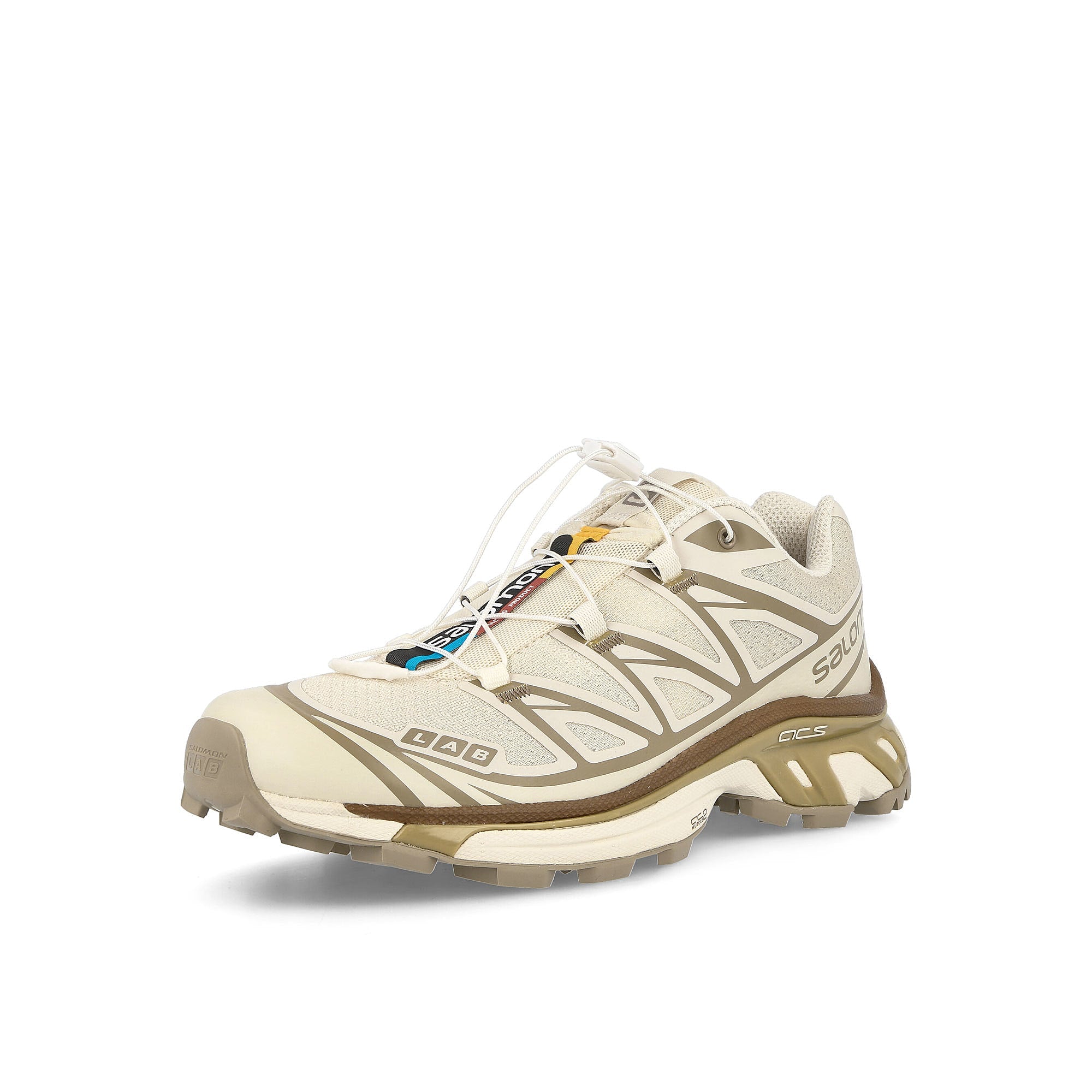 Salomon xt-6 Turtledove / Vintage Khaki / Kelp Sneakers Close Up | Overkill