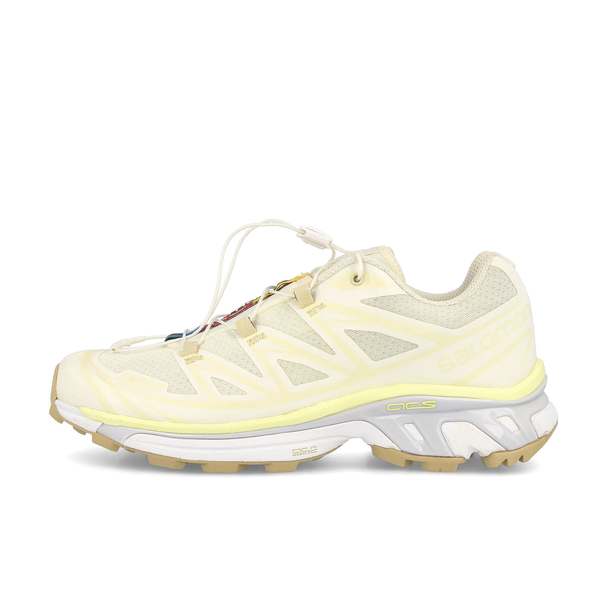 Salomon XT-6 Vanilla Ice-Yellow Iris-Artctic Ice Sneakers 417518 | Overkill