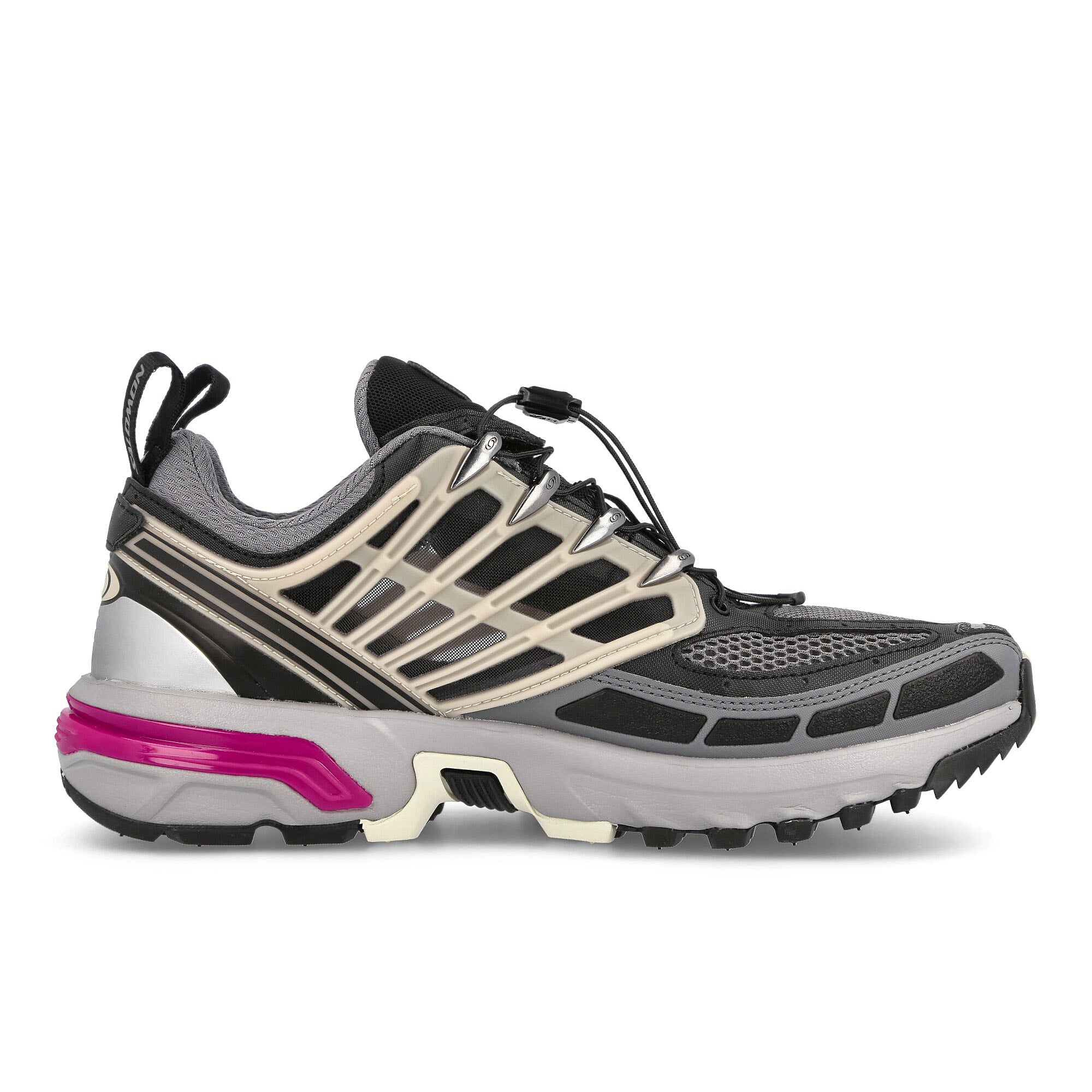 Salomon ACS Pro Advanced Black / Alloy / Feather Gray Low Top Sneakers Silhouette | Overkill