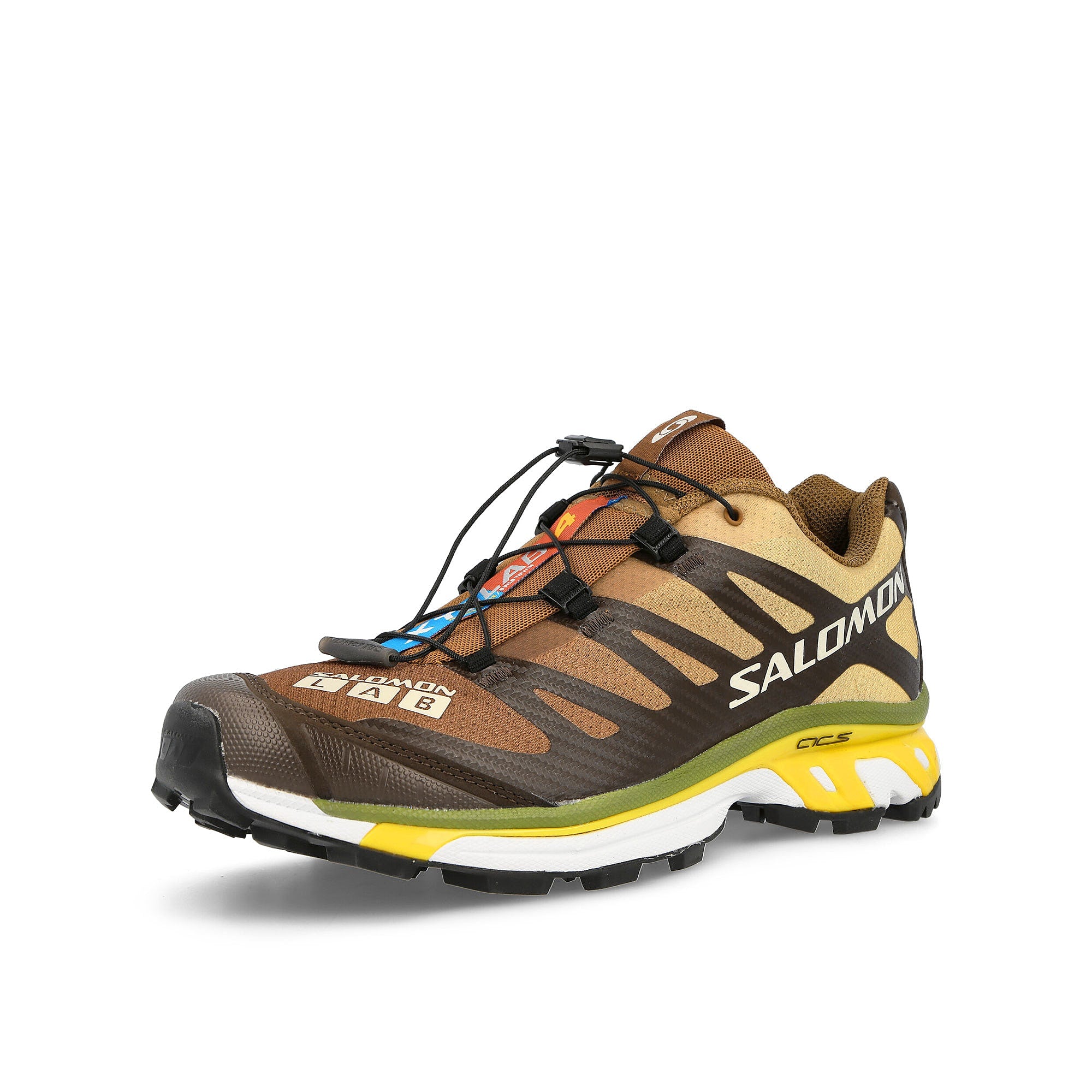 Salomon xt-4 Delicioso-Toffee-EmpYel Sneakers Close Up | Overkill