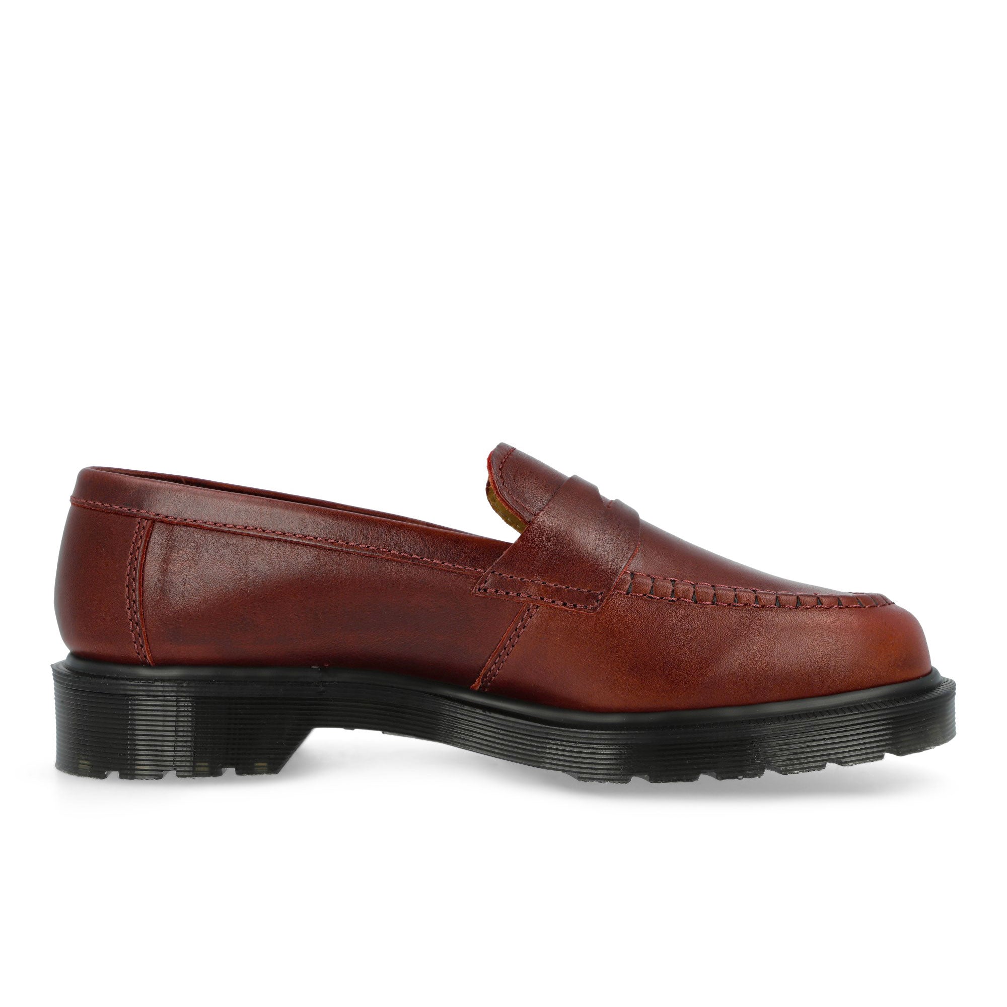 Dr. Martens Delapre Penny Loafer Burgundy Loafers & Lace Ups 42692600 Silhouette | Overkill
