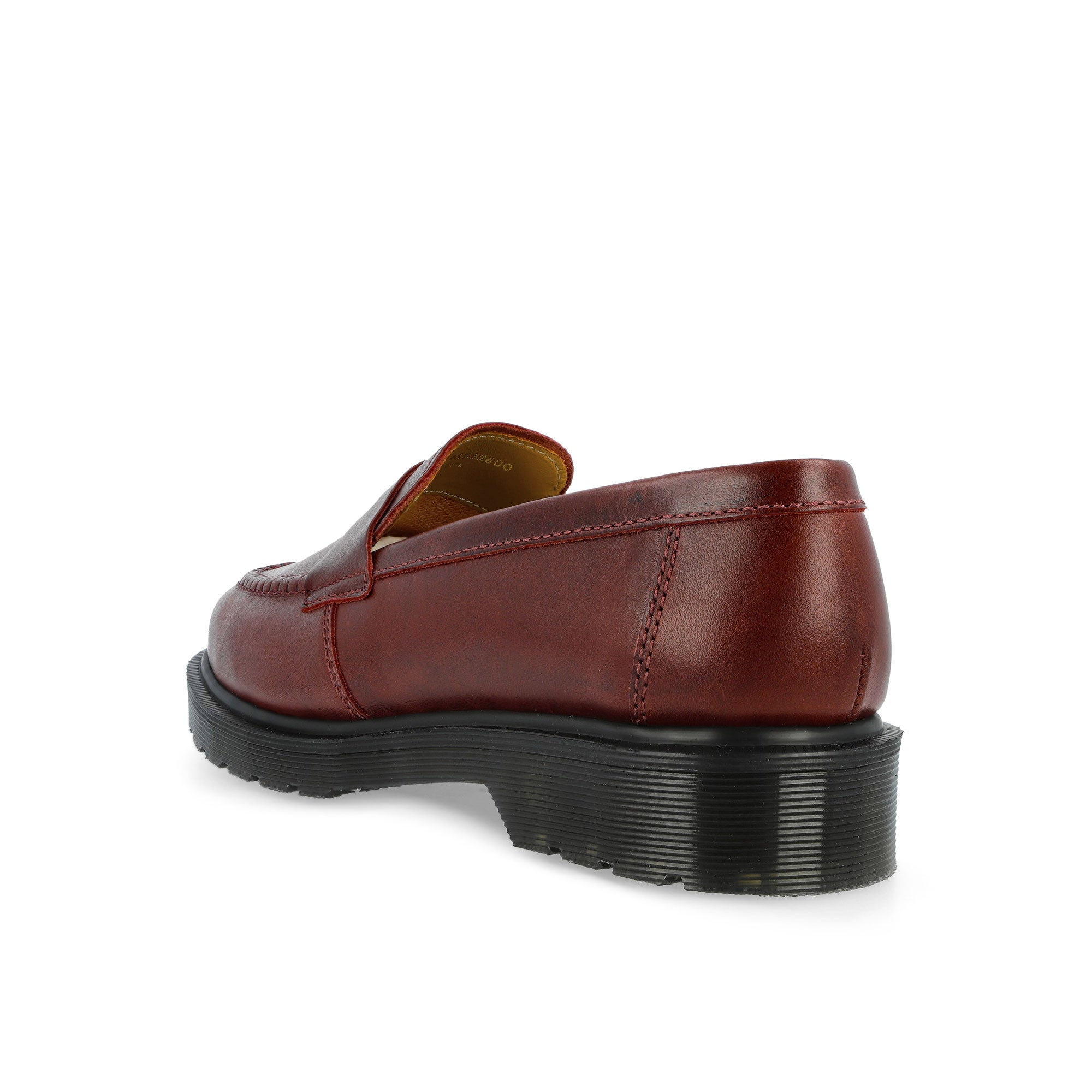 Dr. Martens Delapre Penny Loafer Burgundy Loafers & Lace Ups 42692600 Material | Overkill