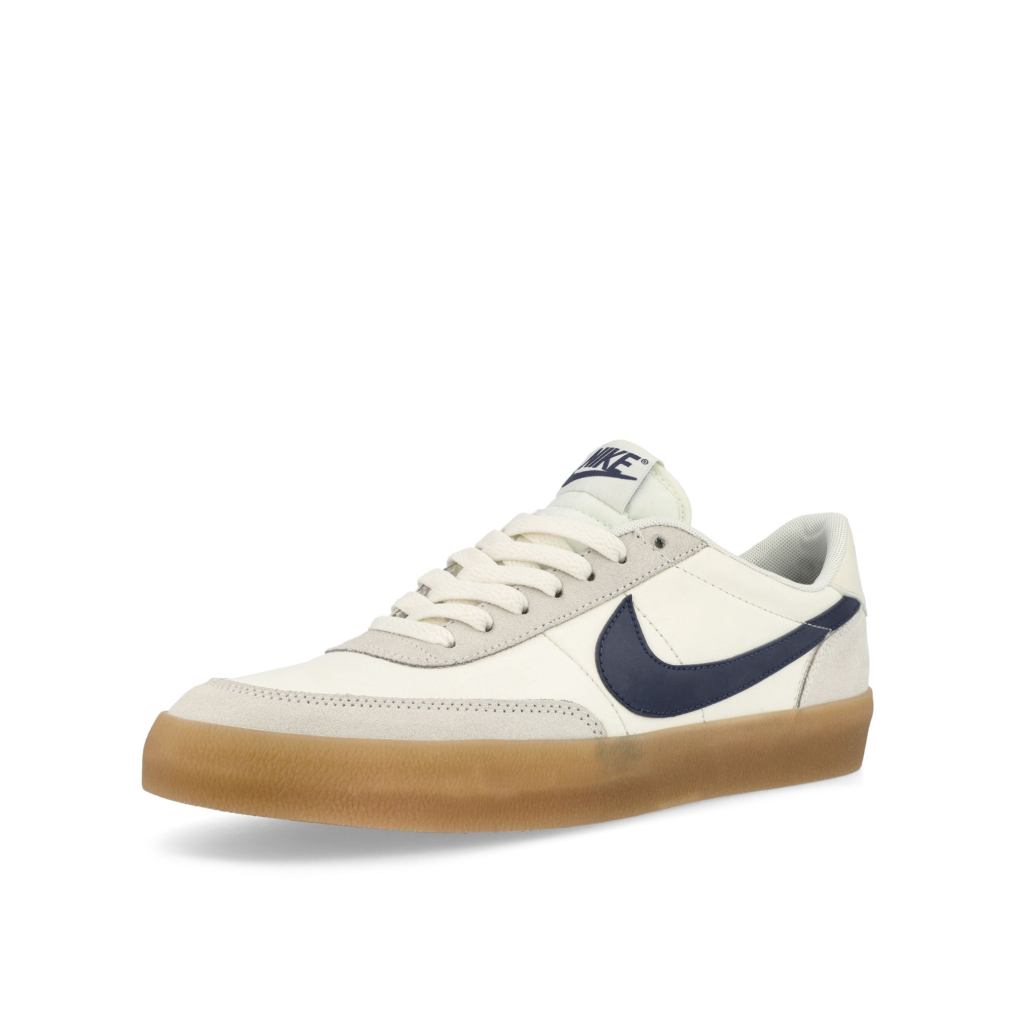Nike Killshot 2 Leather Sail / Midnight Navy - Gum Yellow Low Top Sneakers Close Up | Overkill