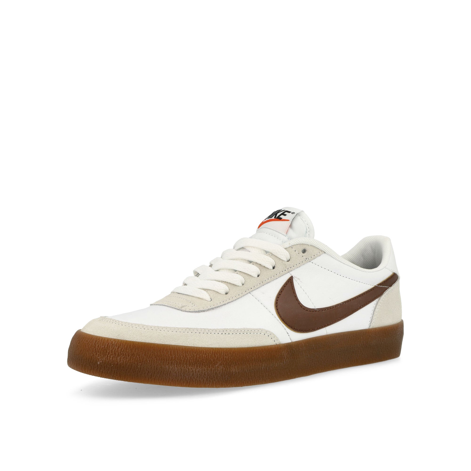 Nike Killshot 2 Leather White / Cacao Wow - Gum Med Brown - Black Low Top Sneakers Close Up | Overkill