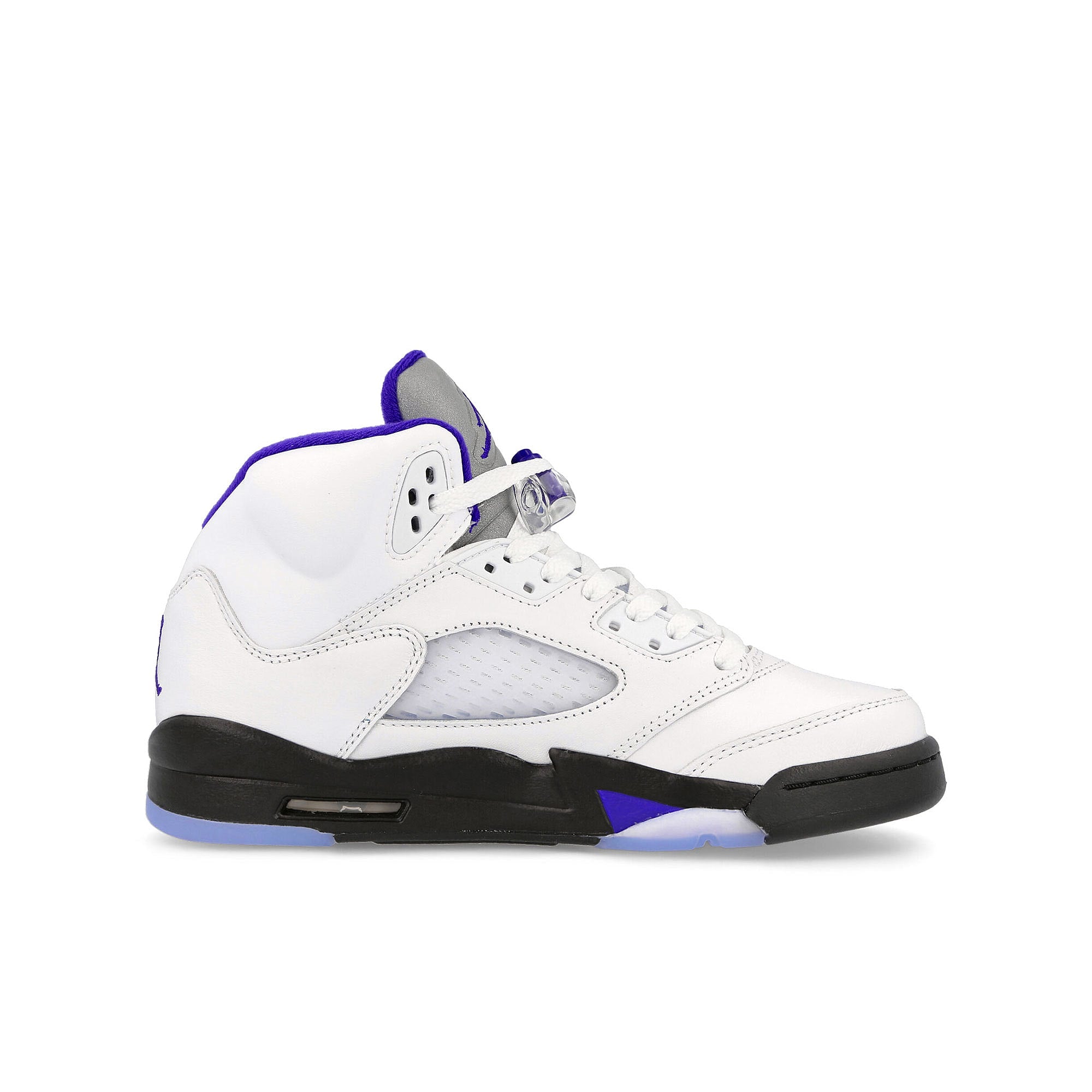 Jordan Air Jordan 5 Retro GS White-Dark Concord - Black High Top Sneakers Silhouette | Overkill