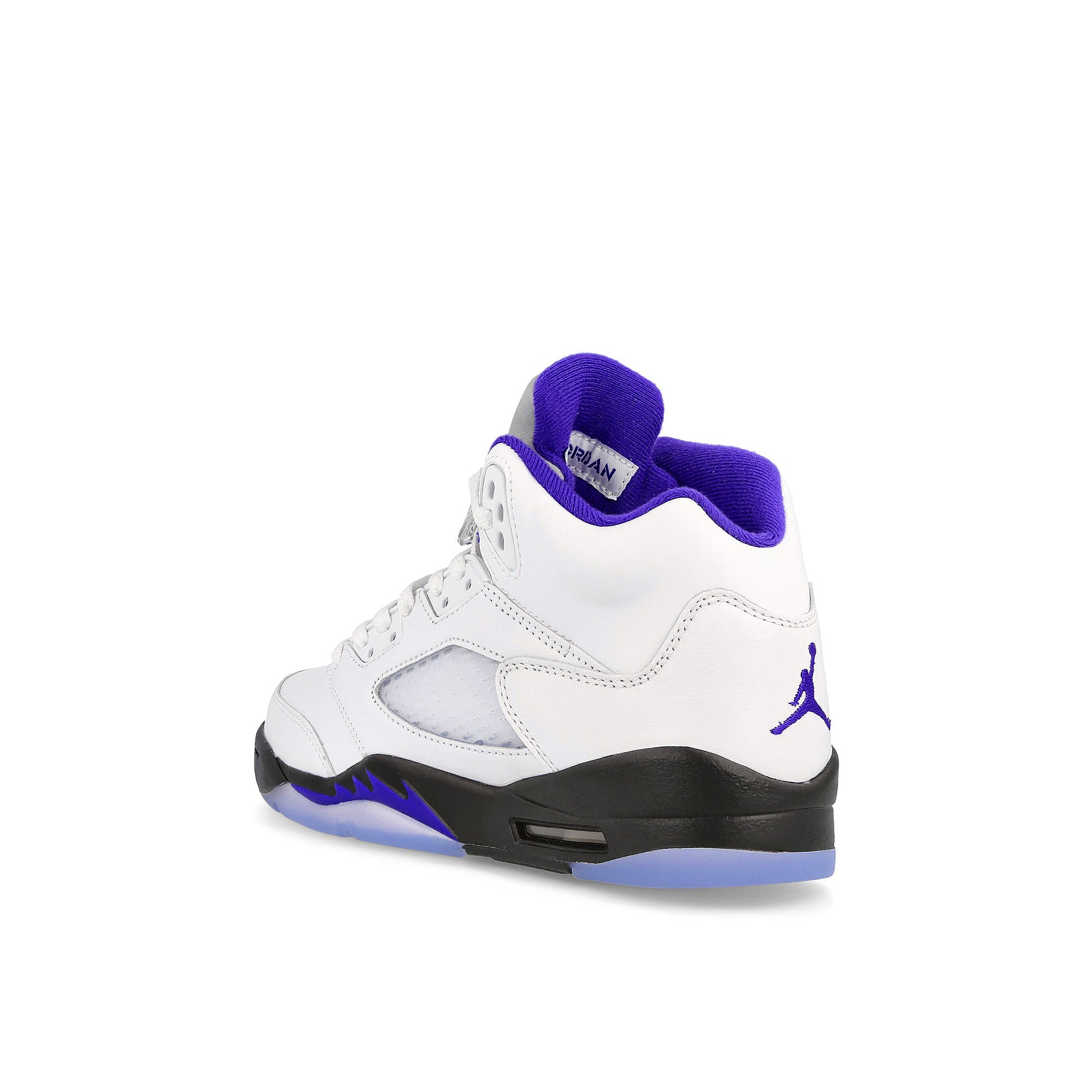 Jordan Air Jordan 5 Retro GS White-Dark Concord - Black High Top Sneakers Material | Overkill
