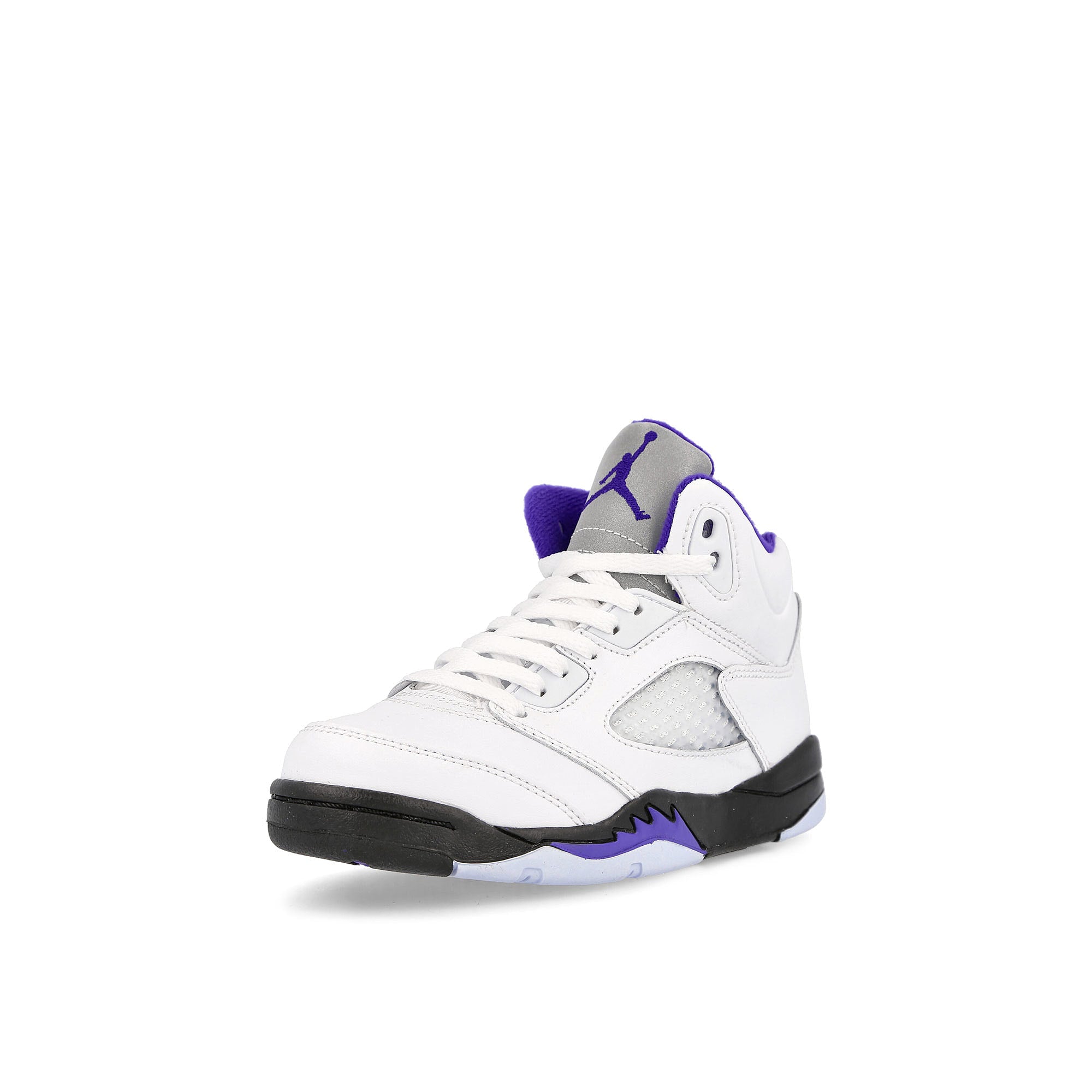 Jordan Air Jordan 5 Retro PS White-Dark Concord - Black Sneakers Close Up | Overkill