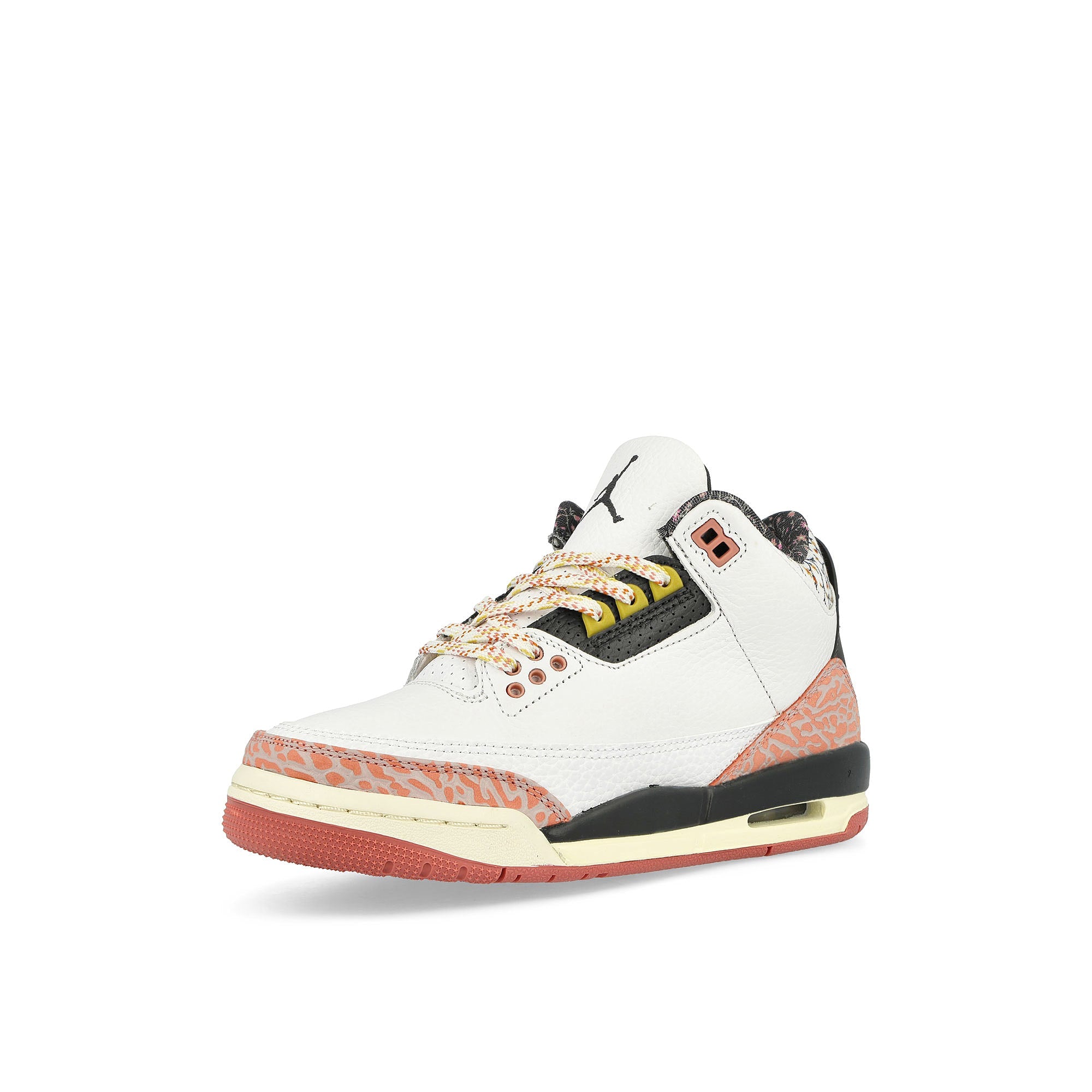 Jordan Air Jordan 3 Retro GS White / Anthracite - Red Stardust - Sail High Top Sneakers Close Up | Overkill